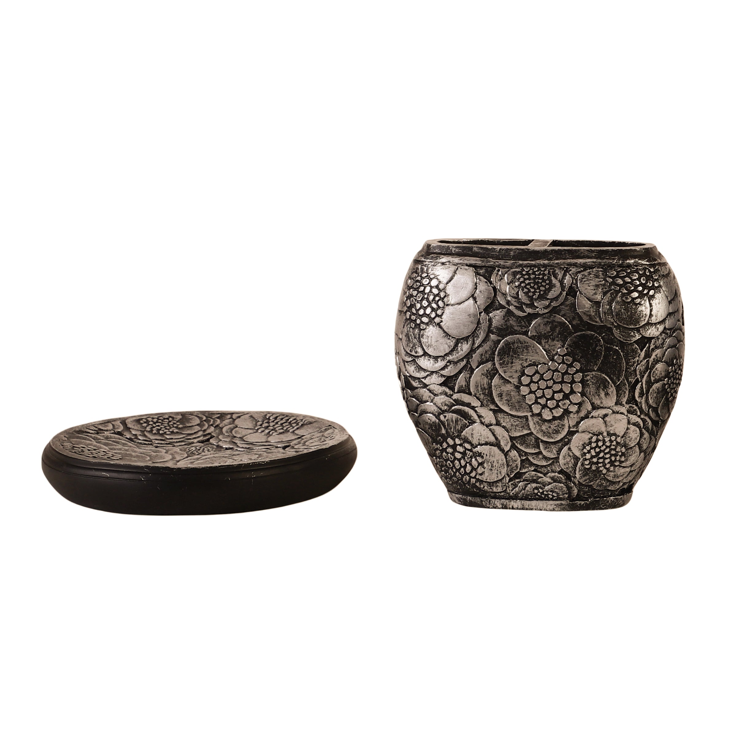 Floral Motif 4 Piece Bath Set