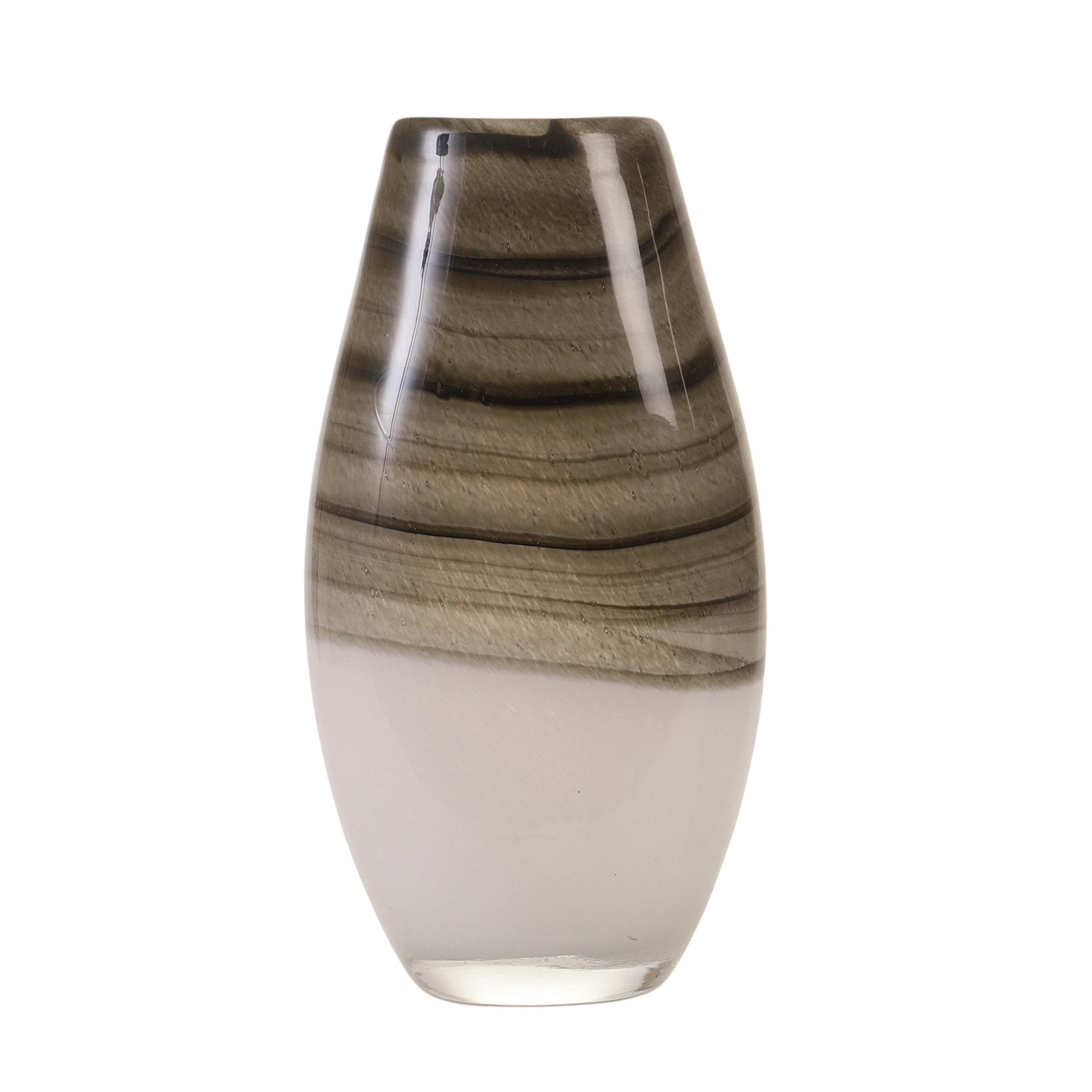 Horizontal Stripe Ombre Glass Vase (Single)