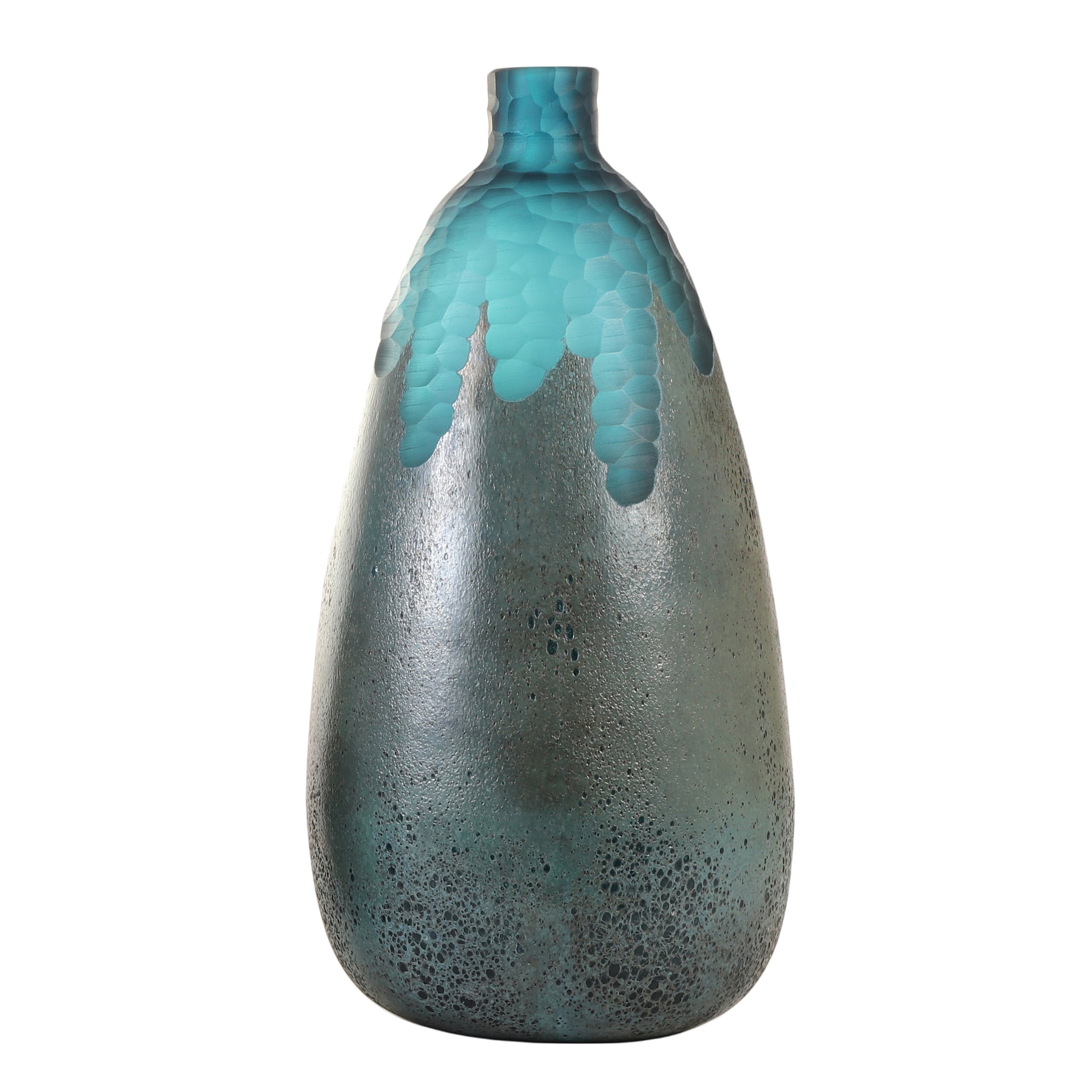 Drip Glaze Ombre Glass Vase (Single)