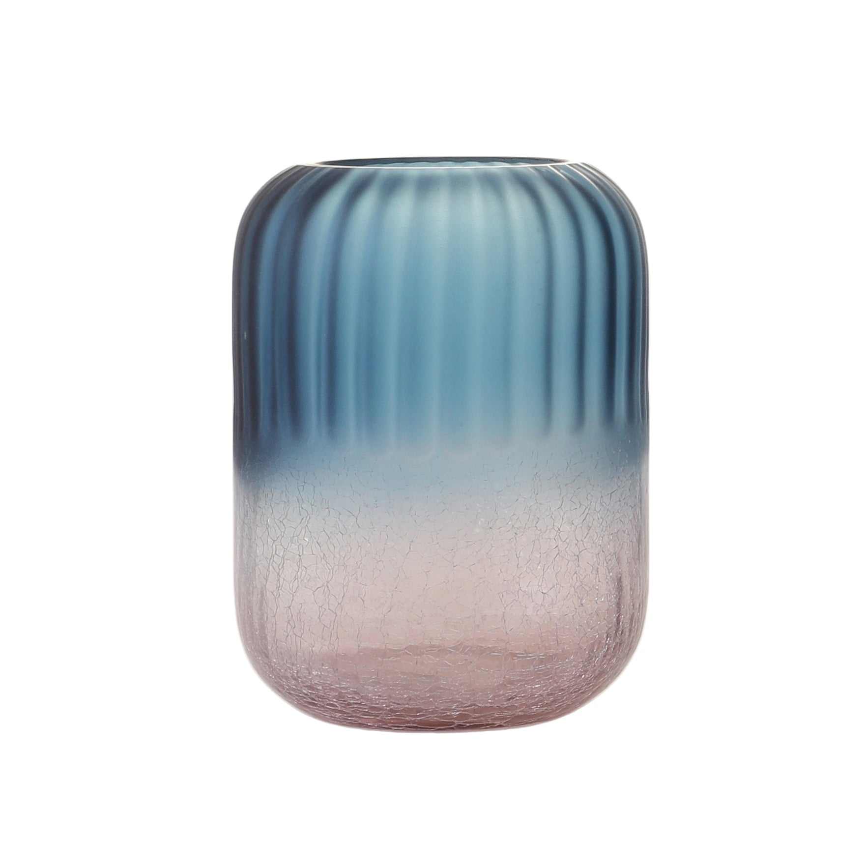 Ribbed Ombre Glass Vase (Single)