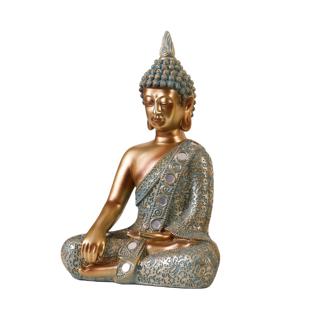 Turquoise Seated Buddha