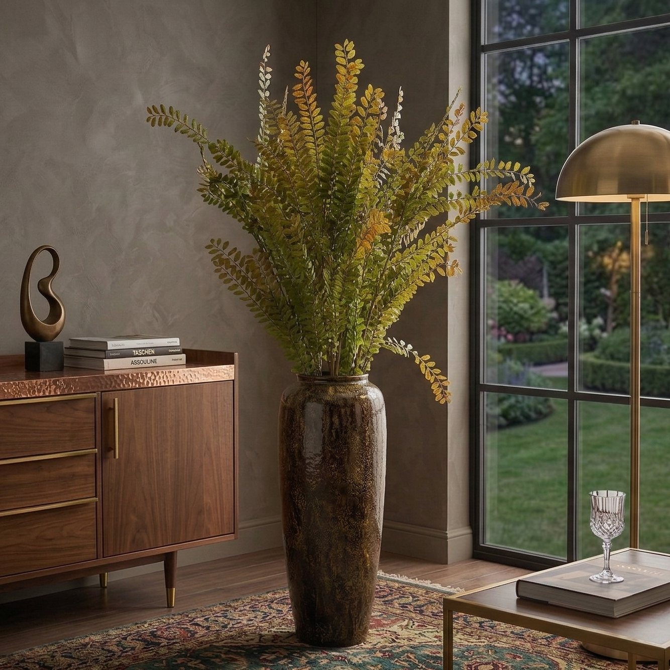 Faux Maidenhair Fern Stick (Single)