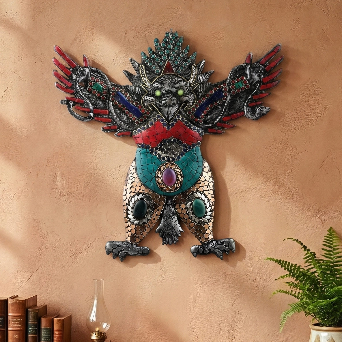 Garuda Wall Mask (Stone Finish)
