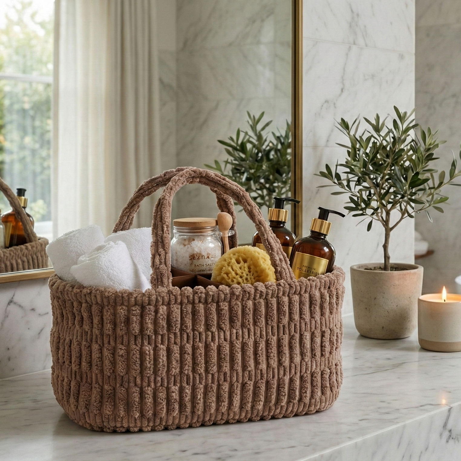 SuedeSlot Tote
