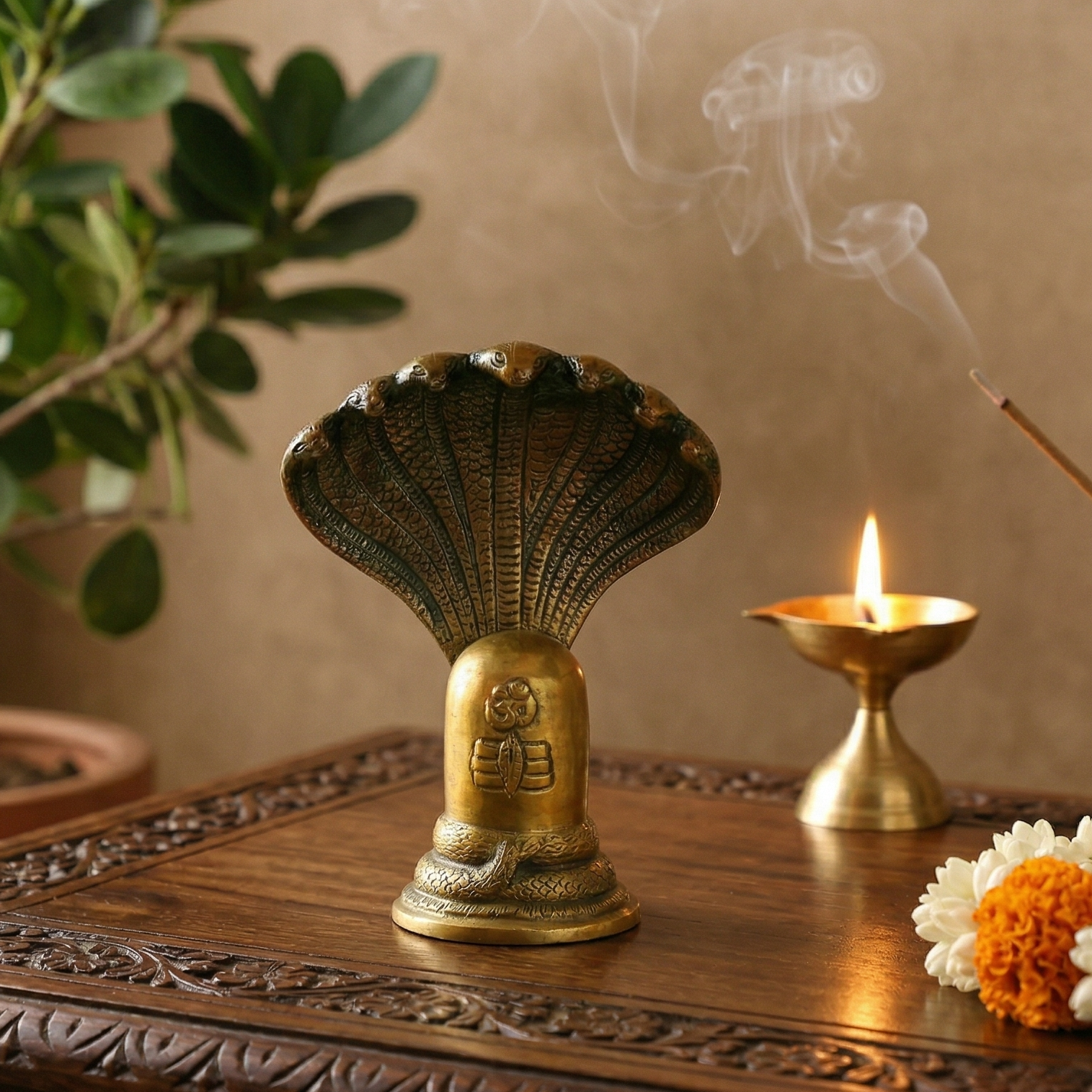 Handcrafted Brass Shivling