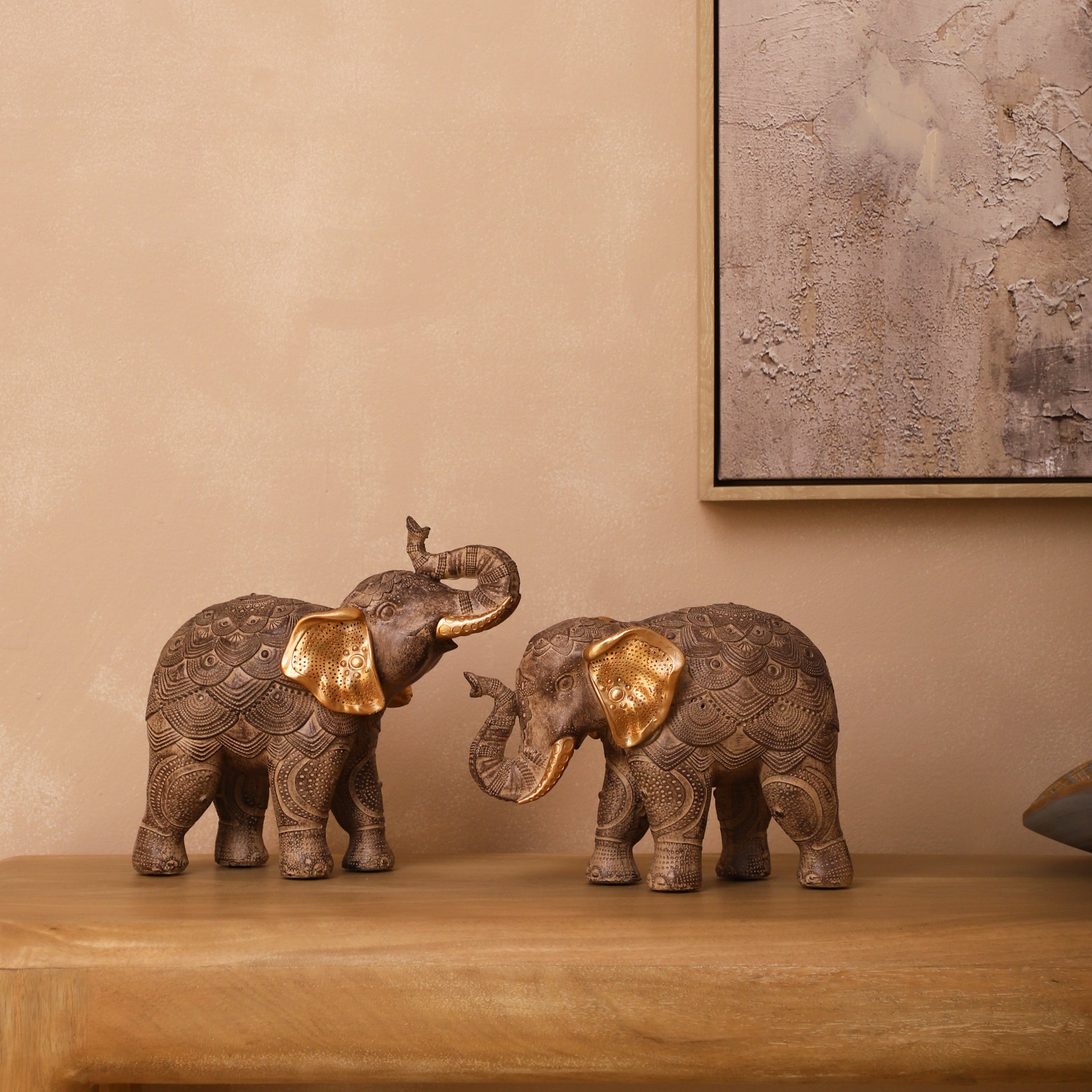 Trunk Up Triumphs Elephant Figurine (Single)