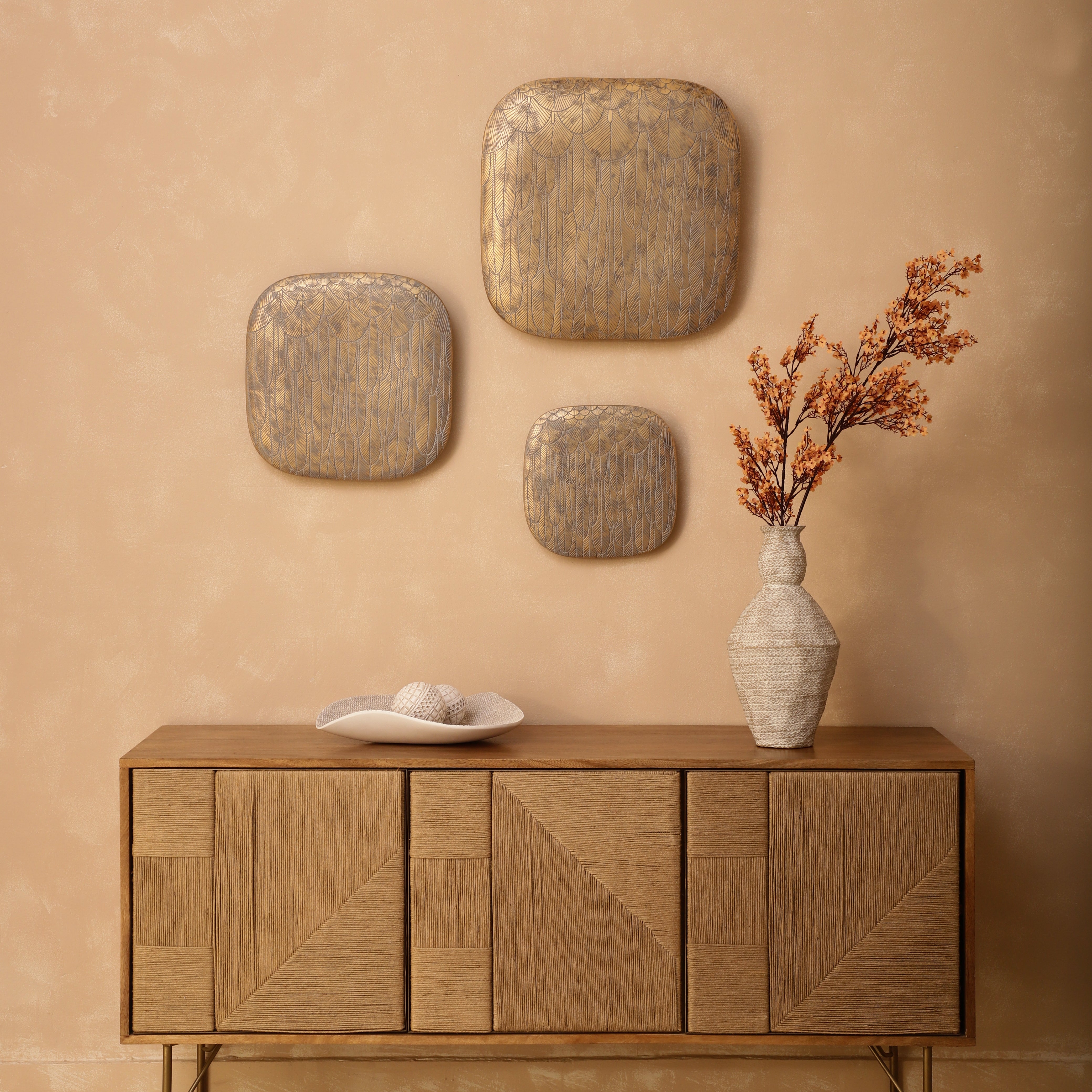 Crisara Textured Wall Hanging (Single)