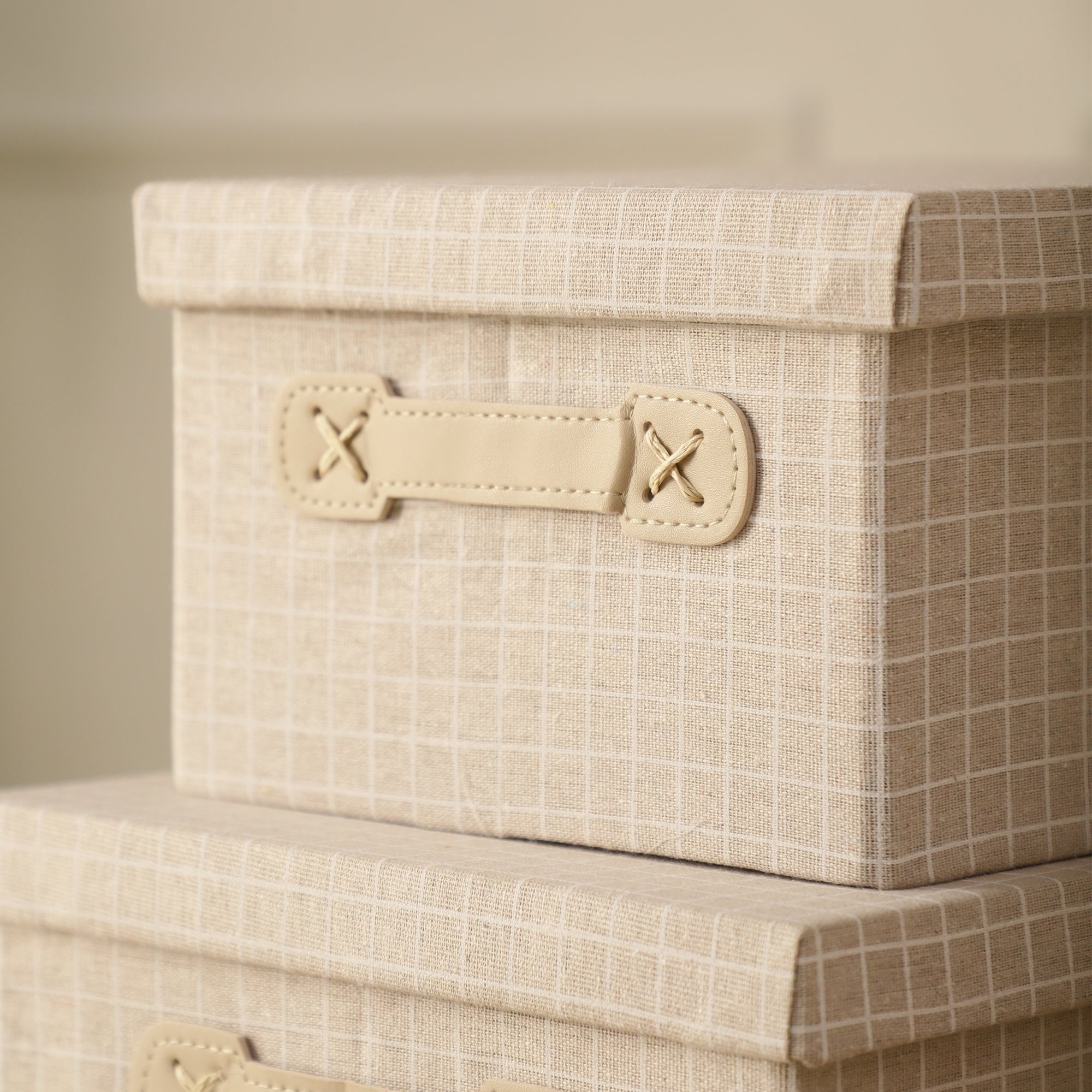 Classic Checked Storage Organisers (Set of 3)