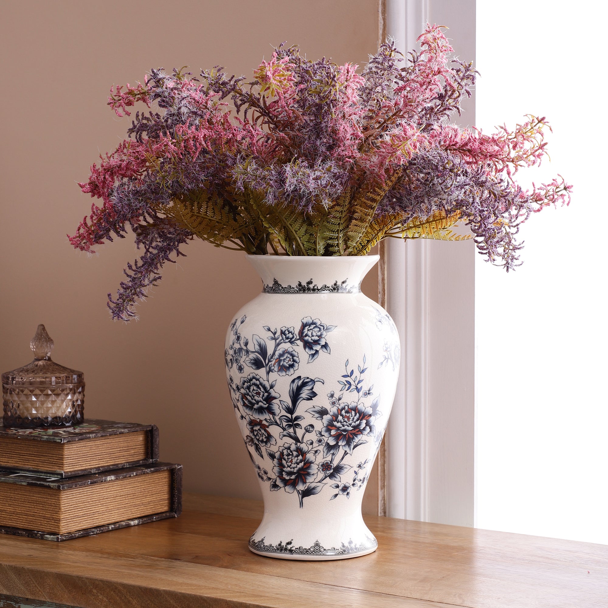 Purple Feather Fern Bunch (Single)