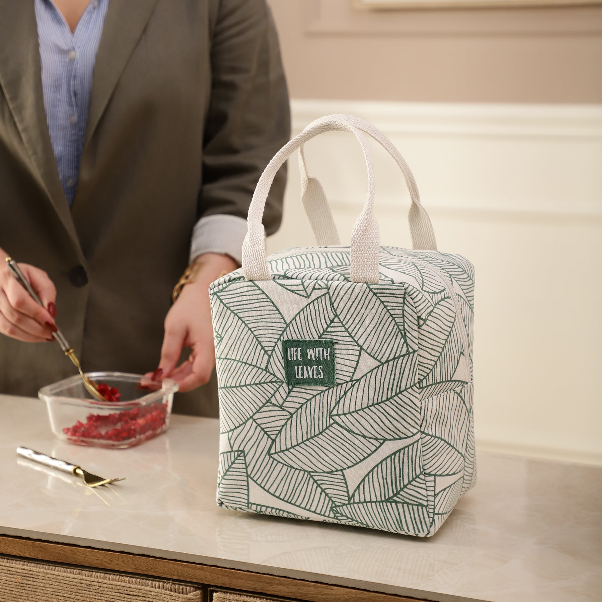 Urban Leaf Insulated Lunch Bag