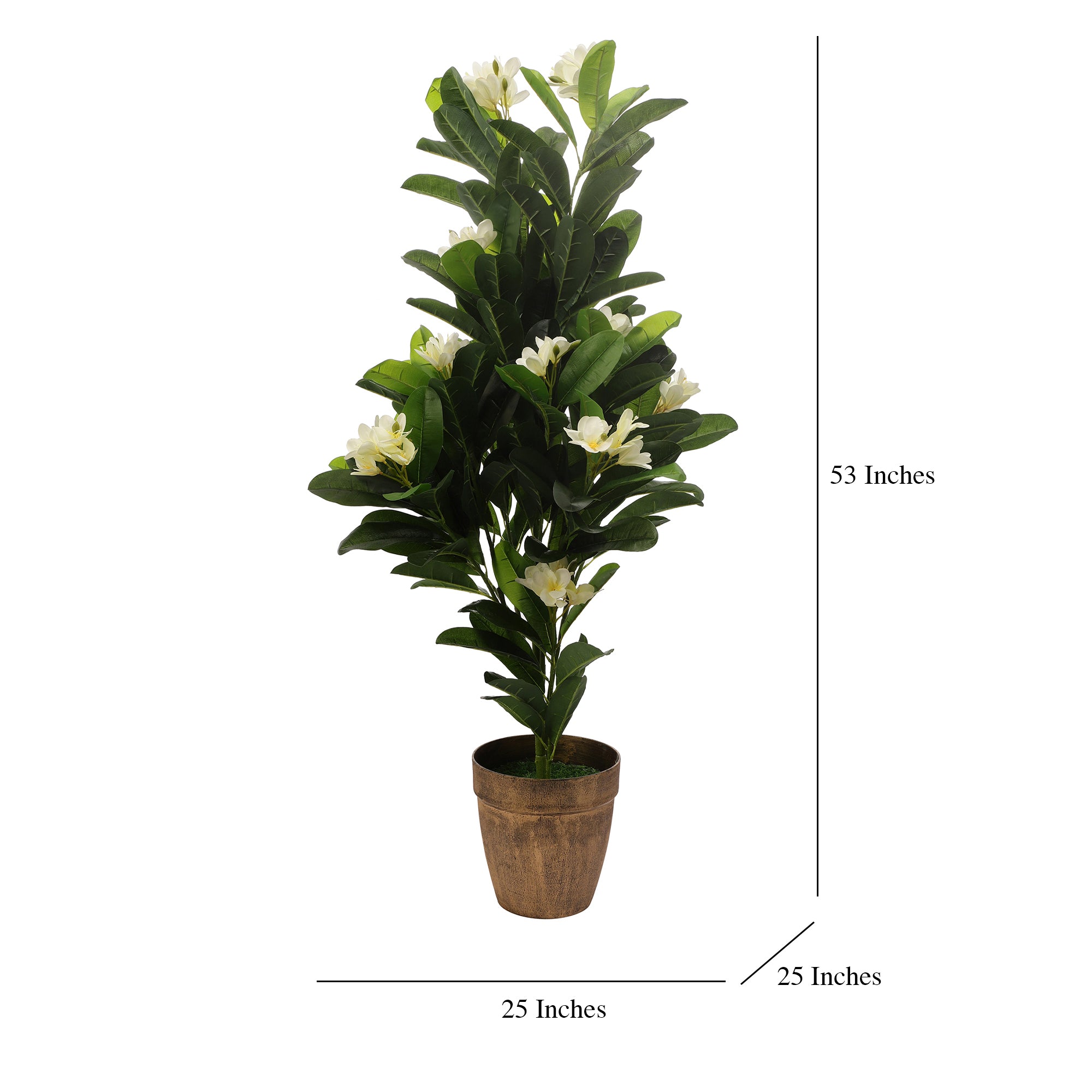White Champa Faux Plant