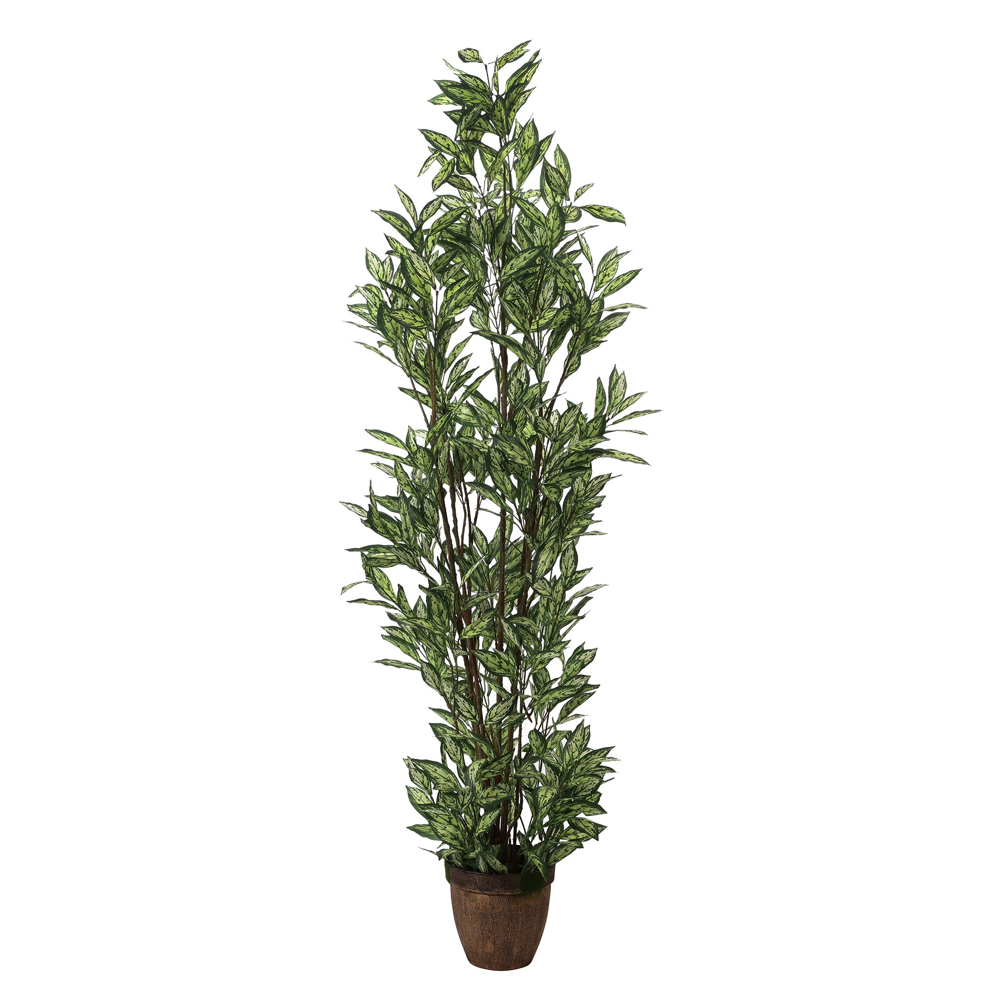 Dieffenbachia Faux Plant with Pot