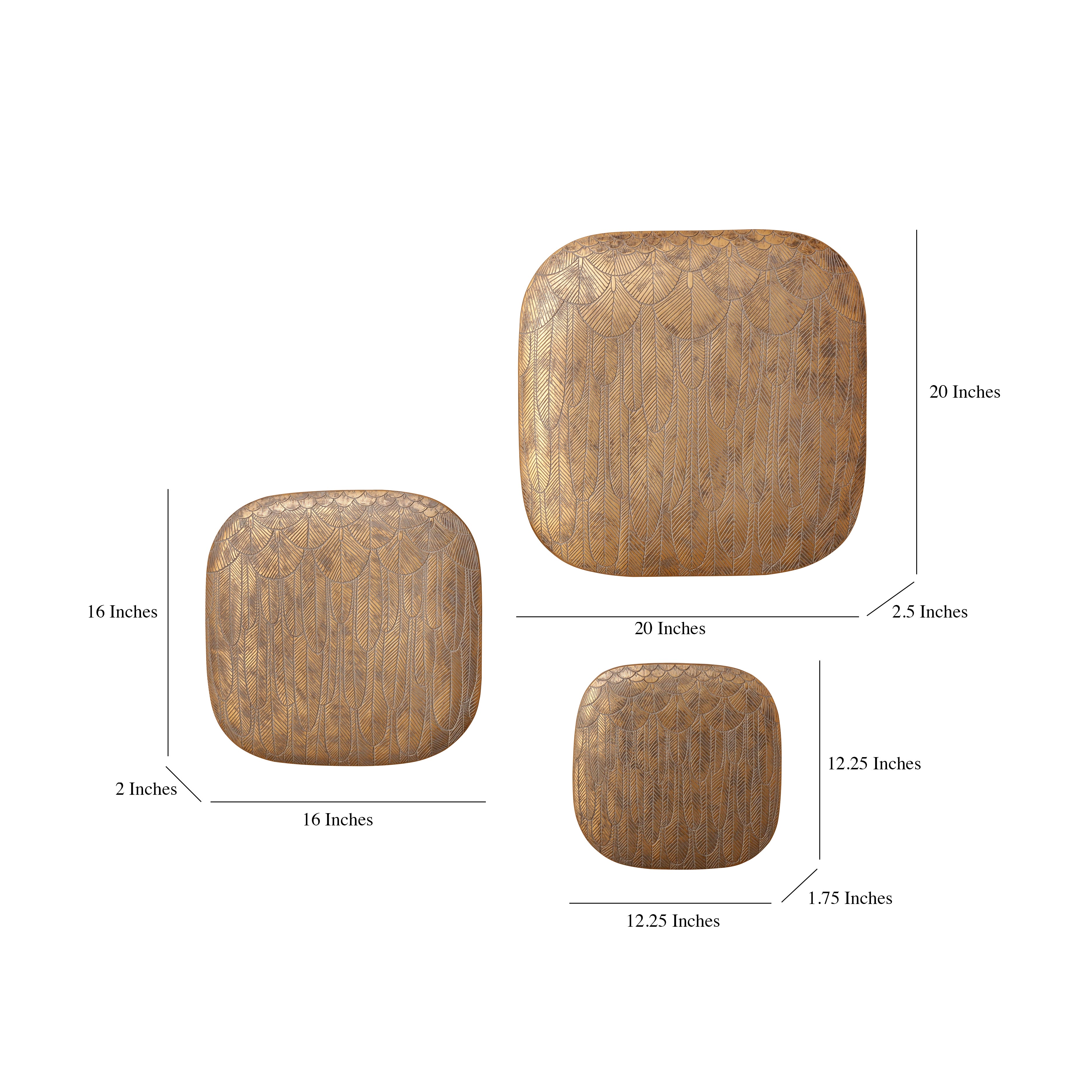 Crisara Textured Wall Hanging (Single)