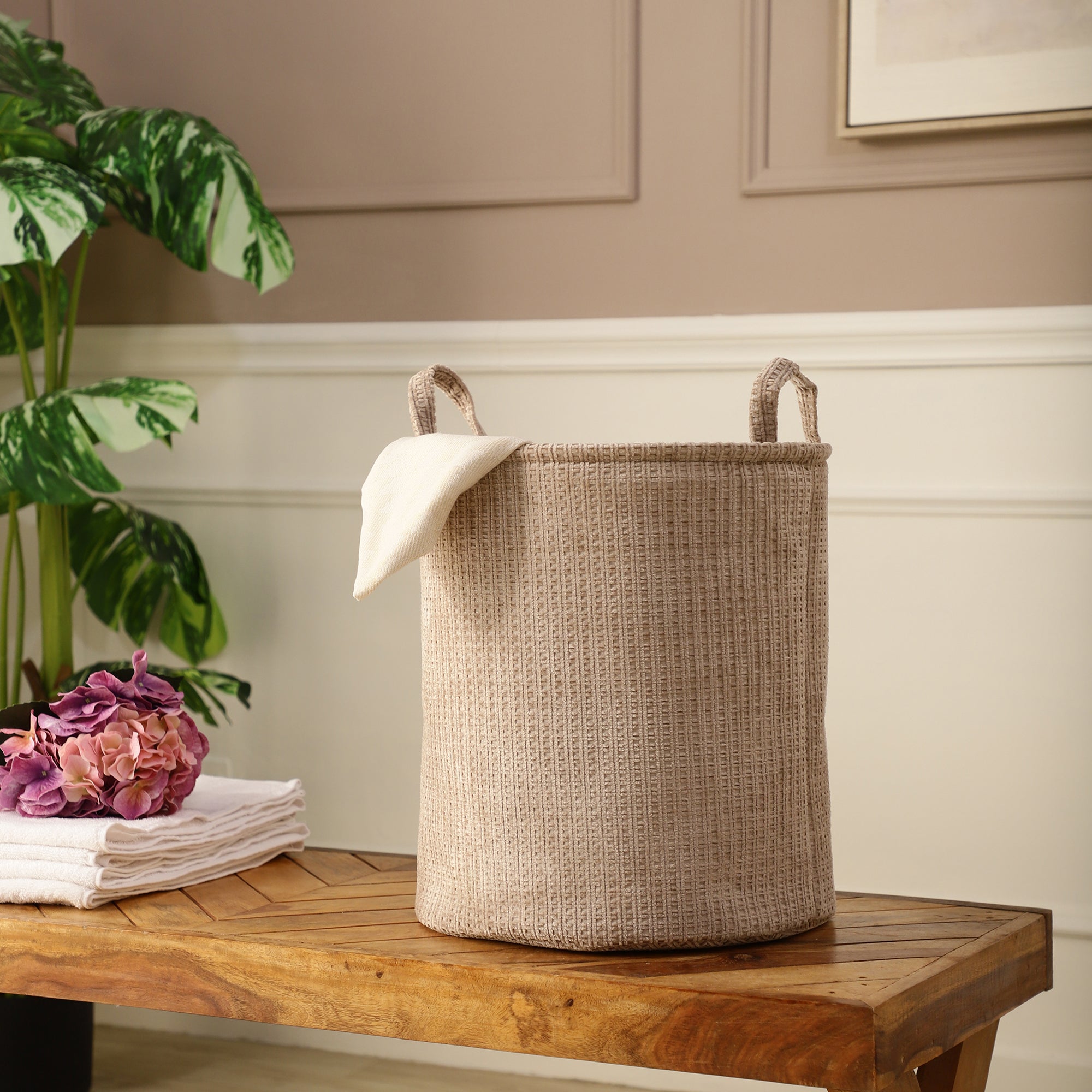 Sable Suede Laundry Tote