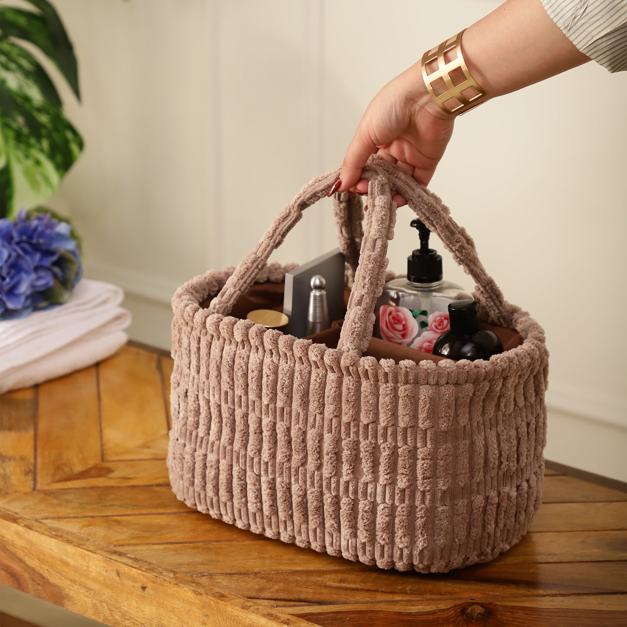 SuedeSlot Tote