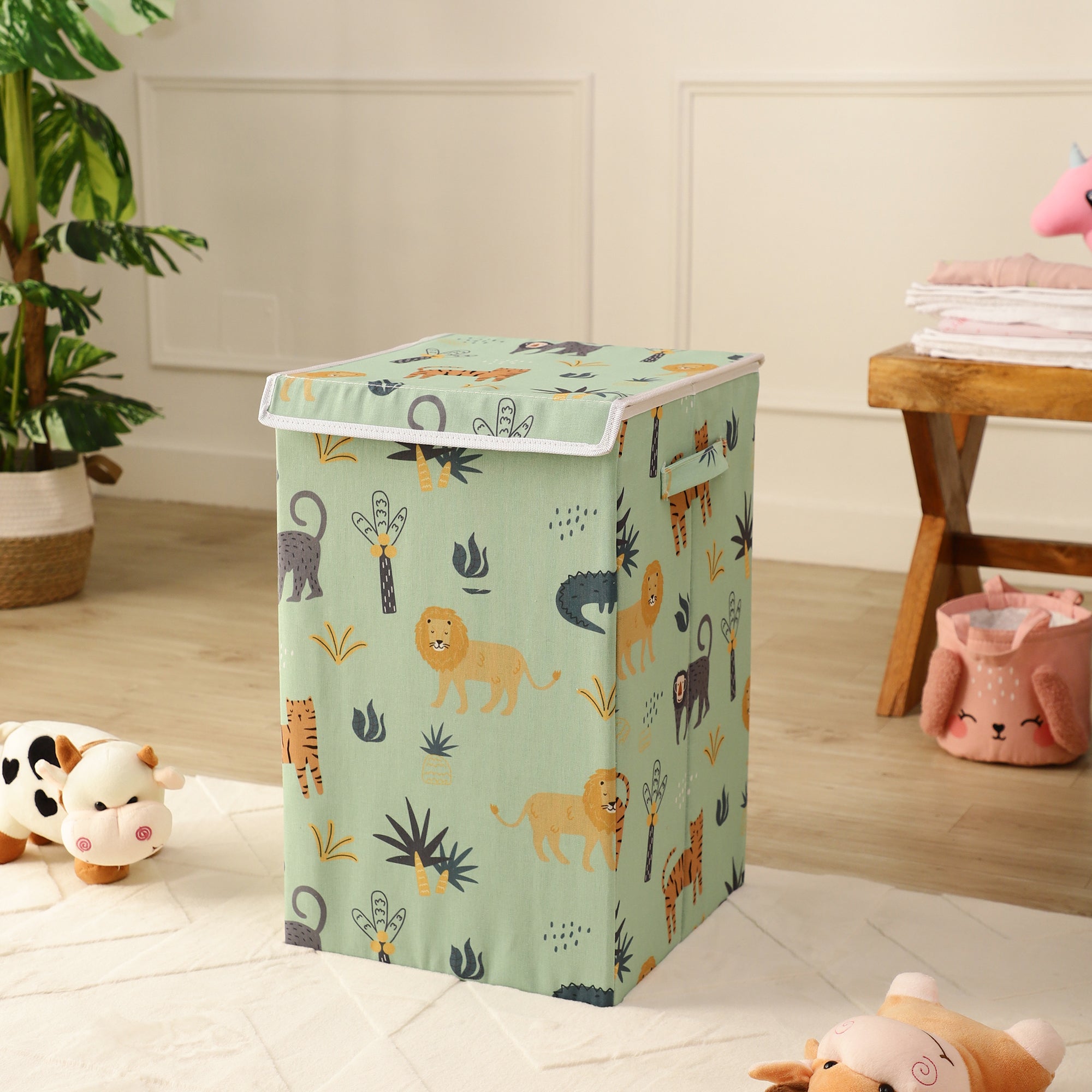 JungleJoy Laundry Bin (Green)