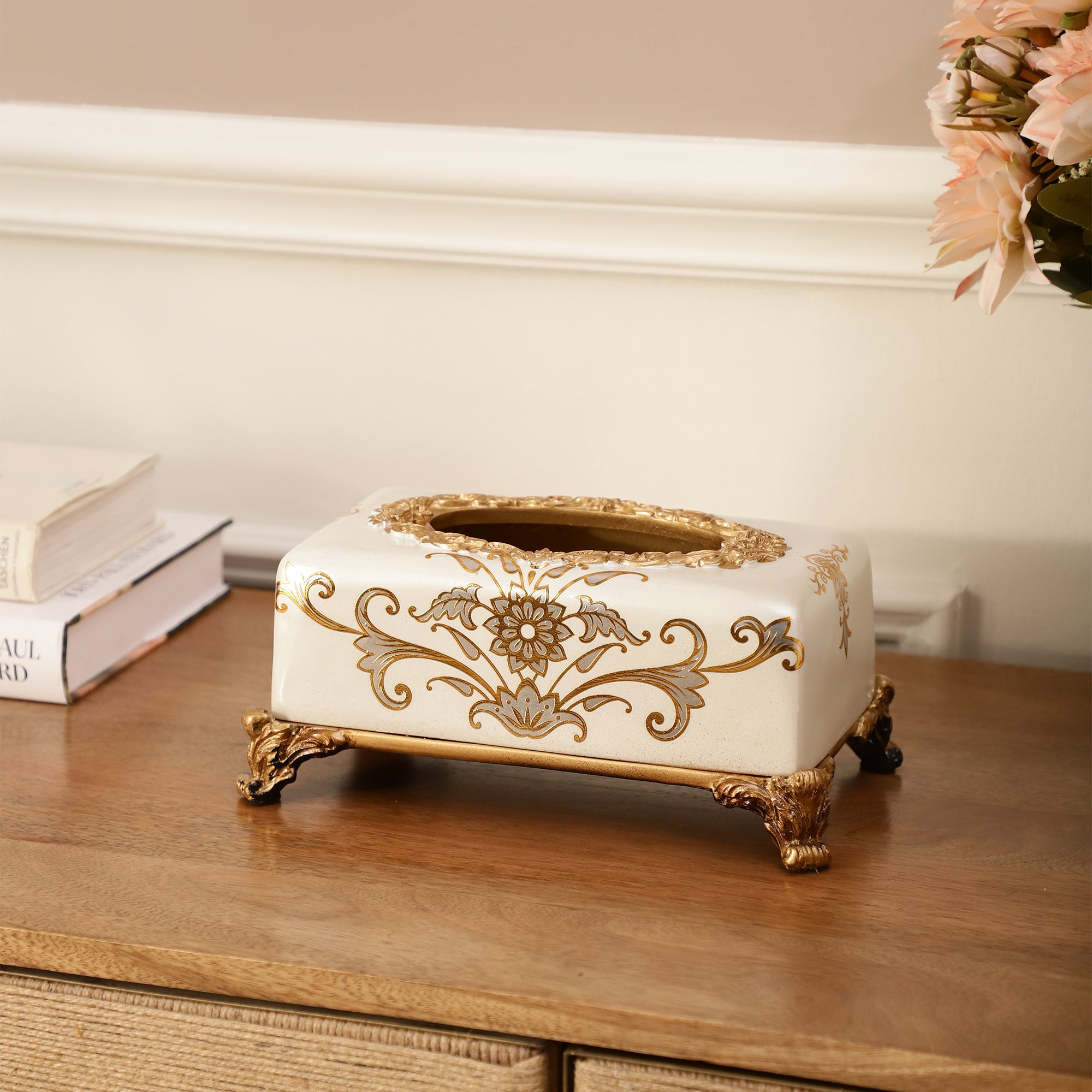 Ivory Luxe Tissue Holder