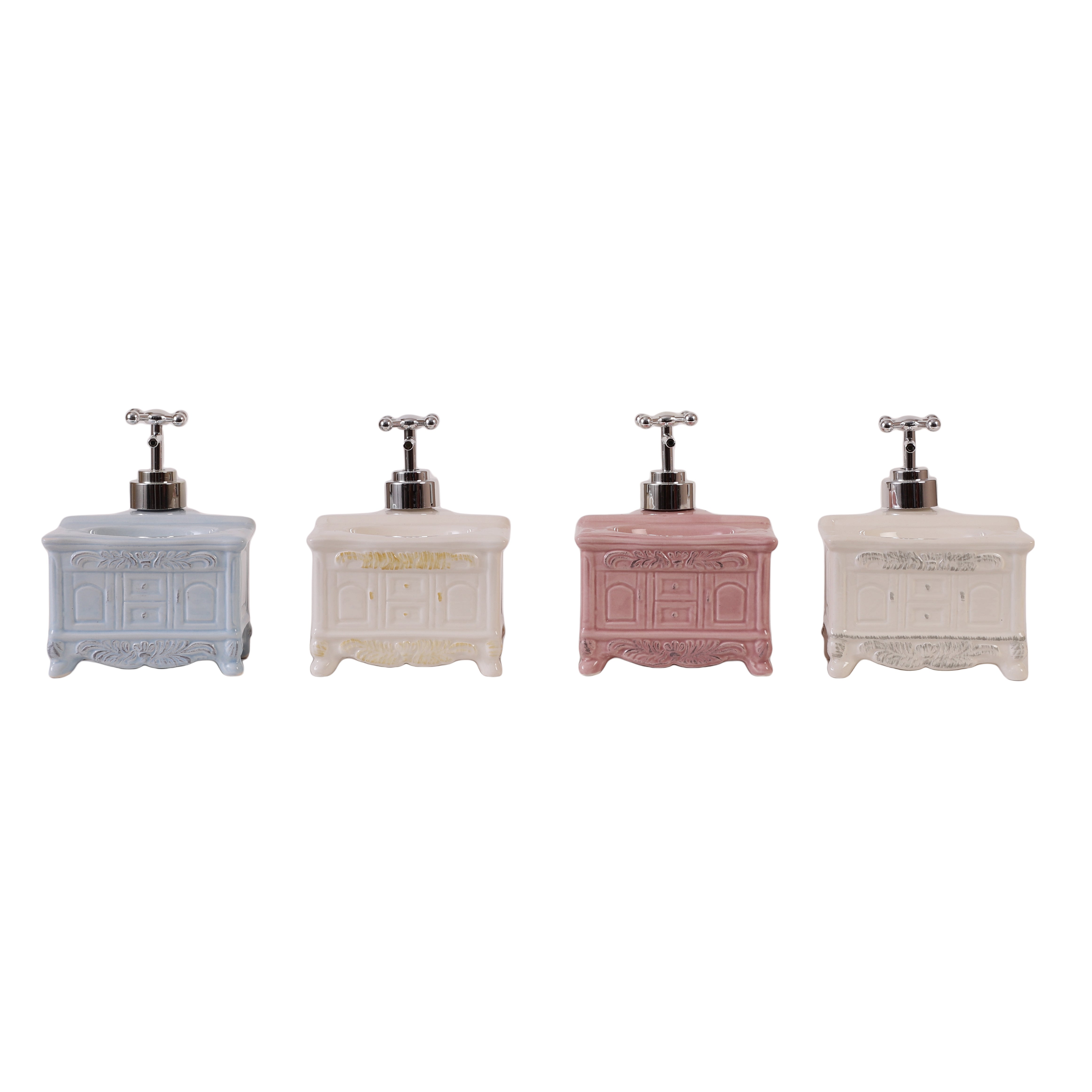 Victorian Basin Cabinet Shaped Soap Dispenser (Single)