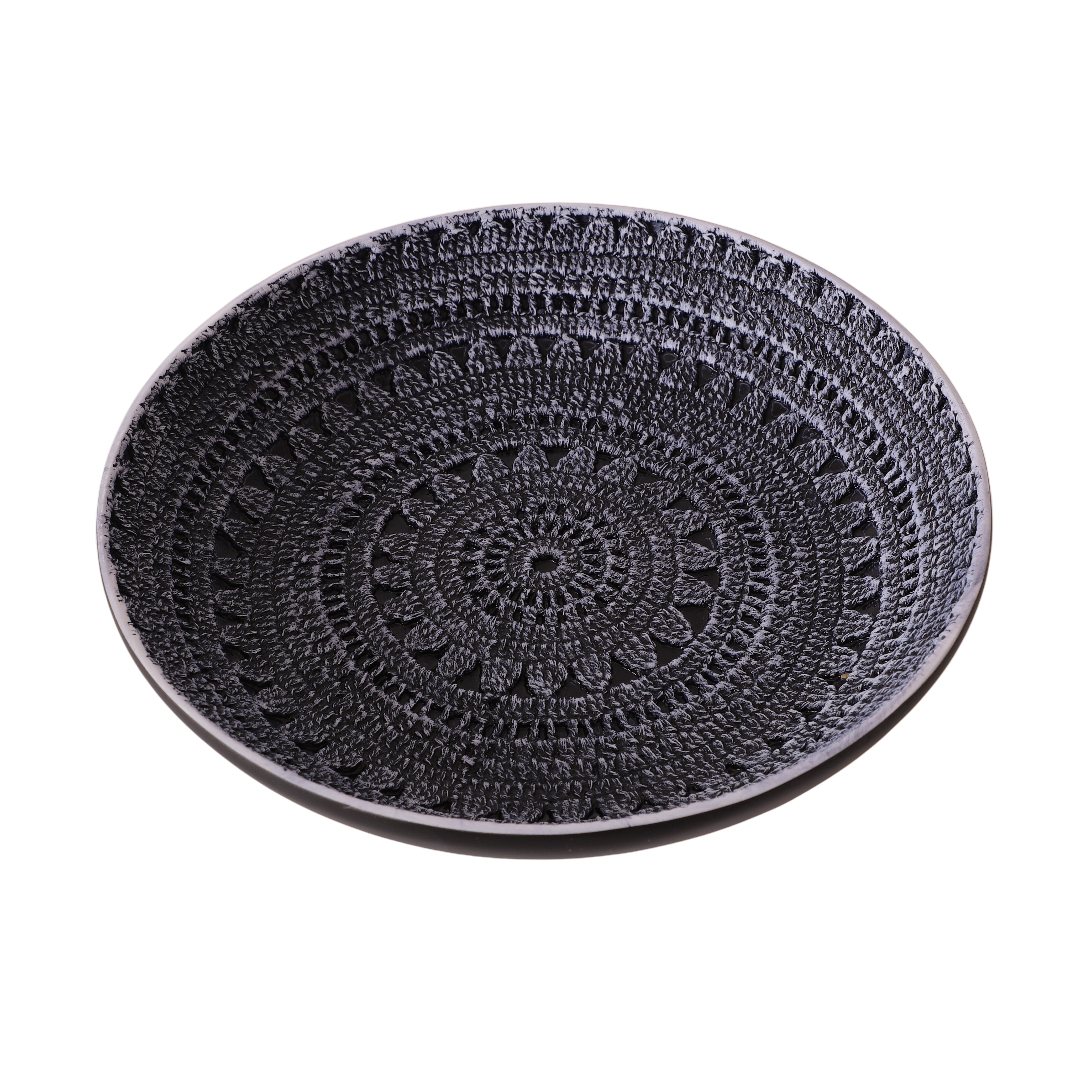 Crochella Textured Platter (Black)