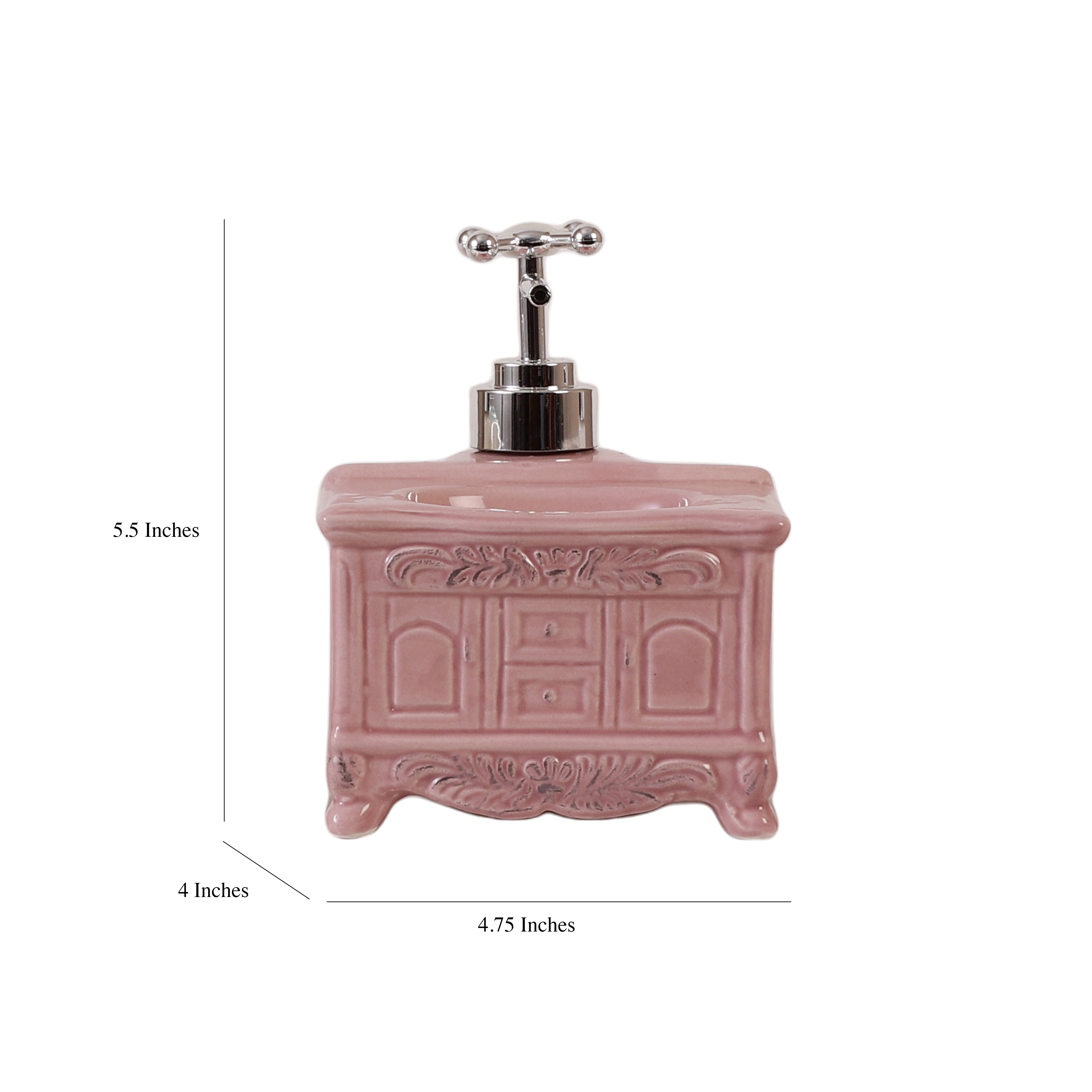 Victorian Basin Cabinet Shaped Soap Dispenser (Single)