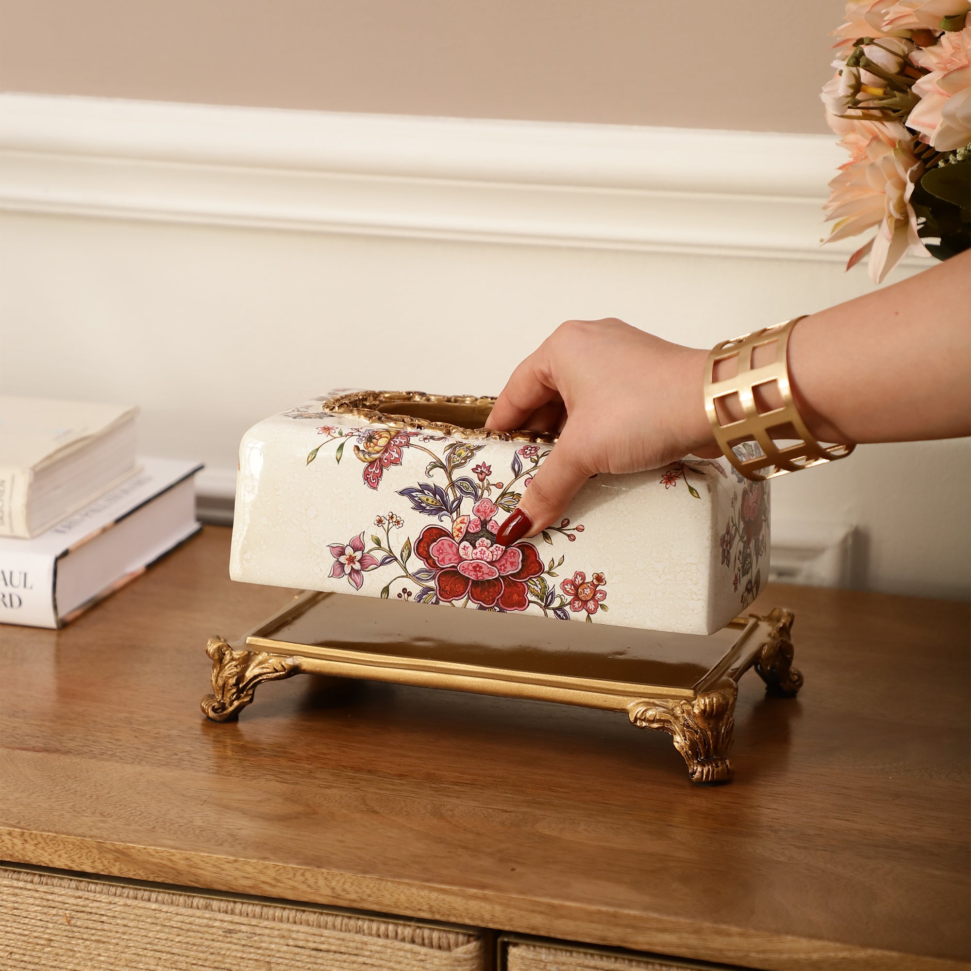 Floral Luxe Tissue Holder
