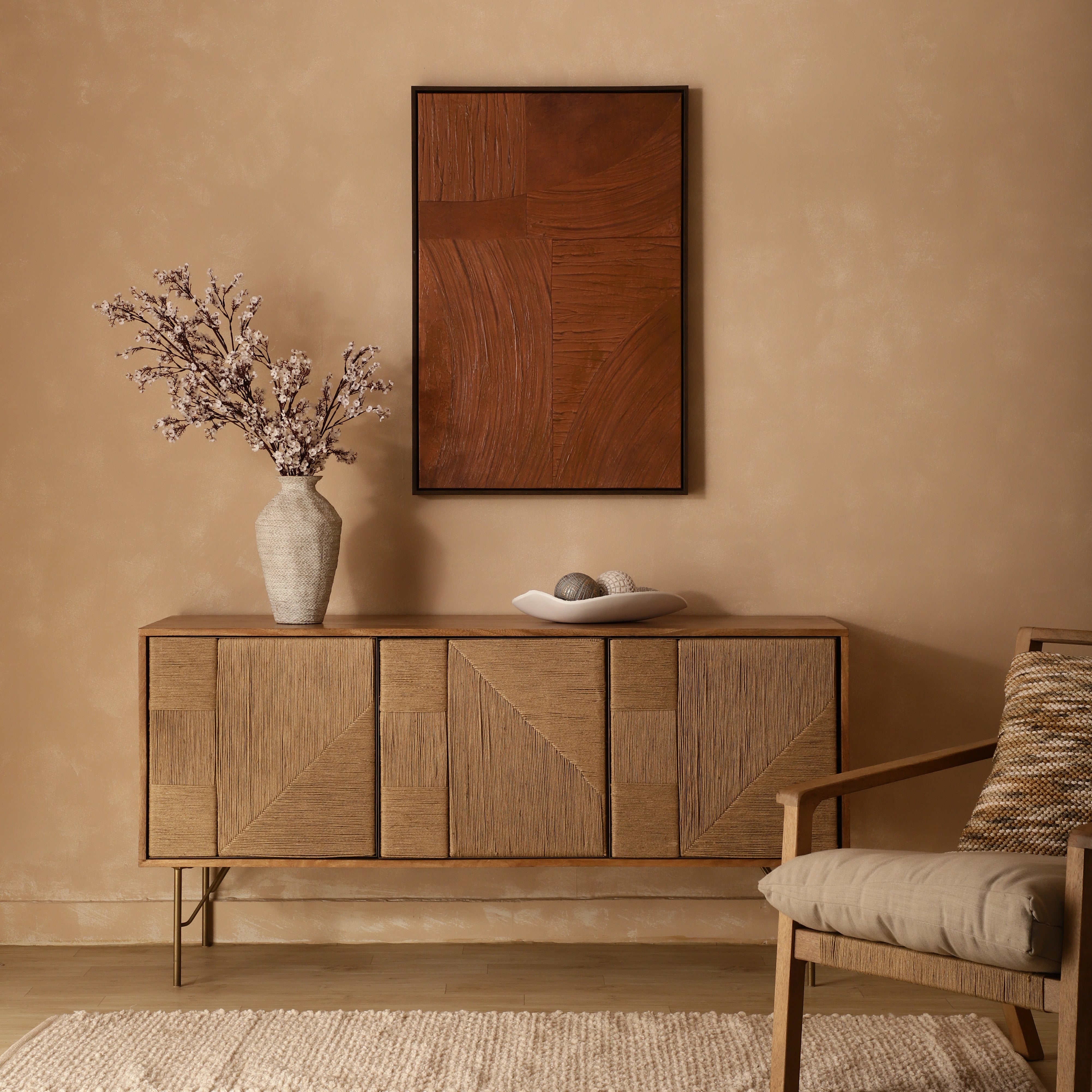 Terra Texture Hand-Painted Canvas Art