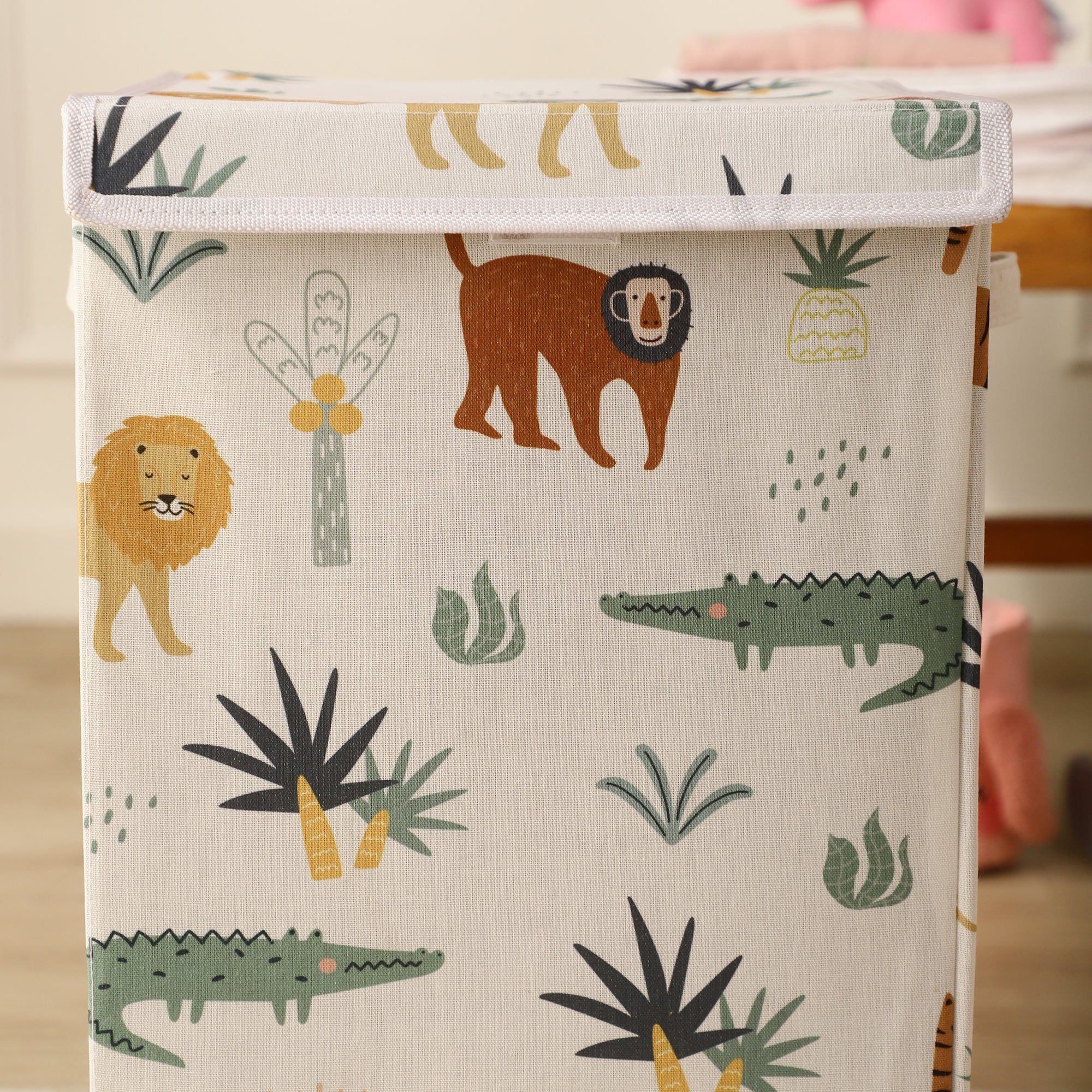 JungleJoy Laundry Bin (White)