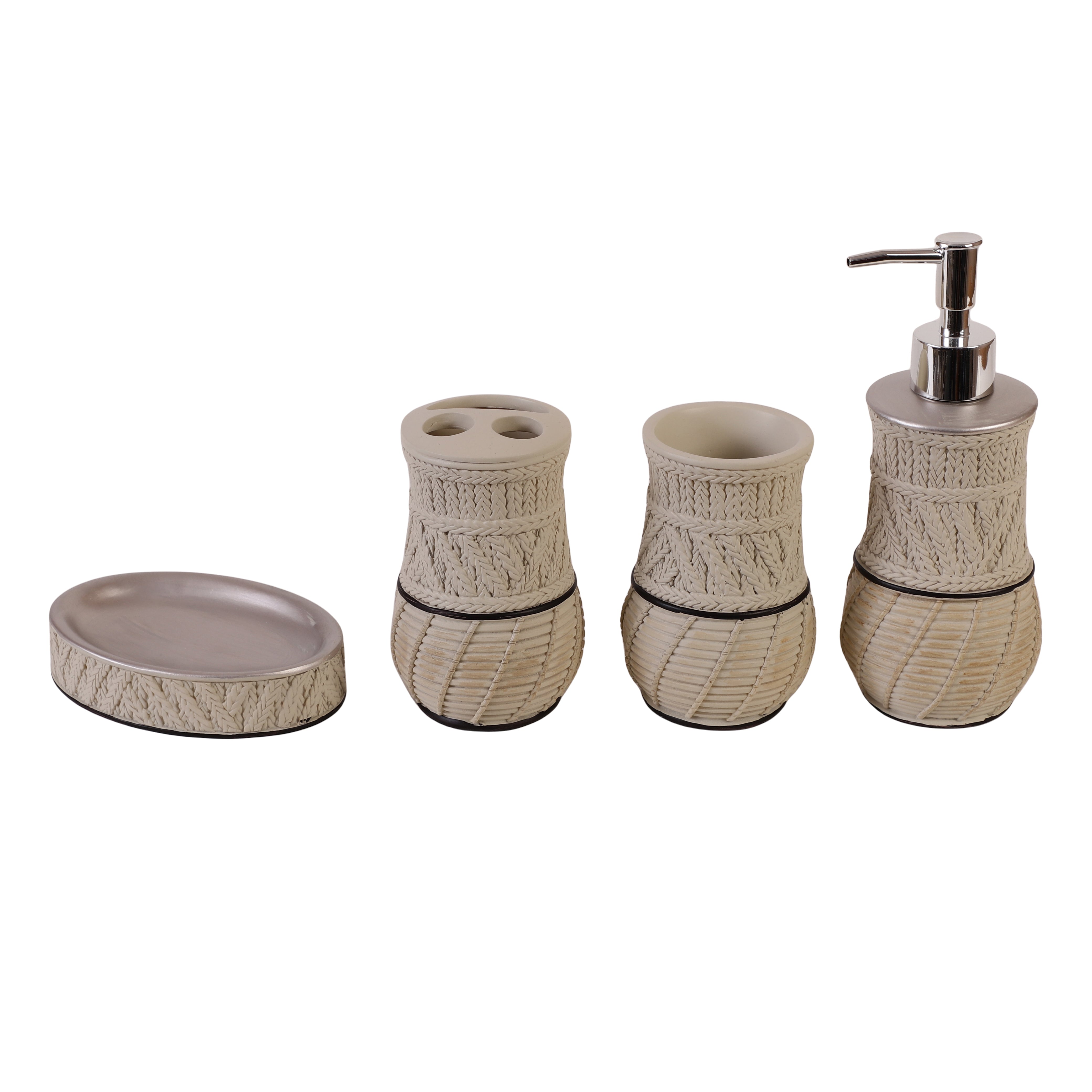 Braided Elegance 4 Piece Bath Set