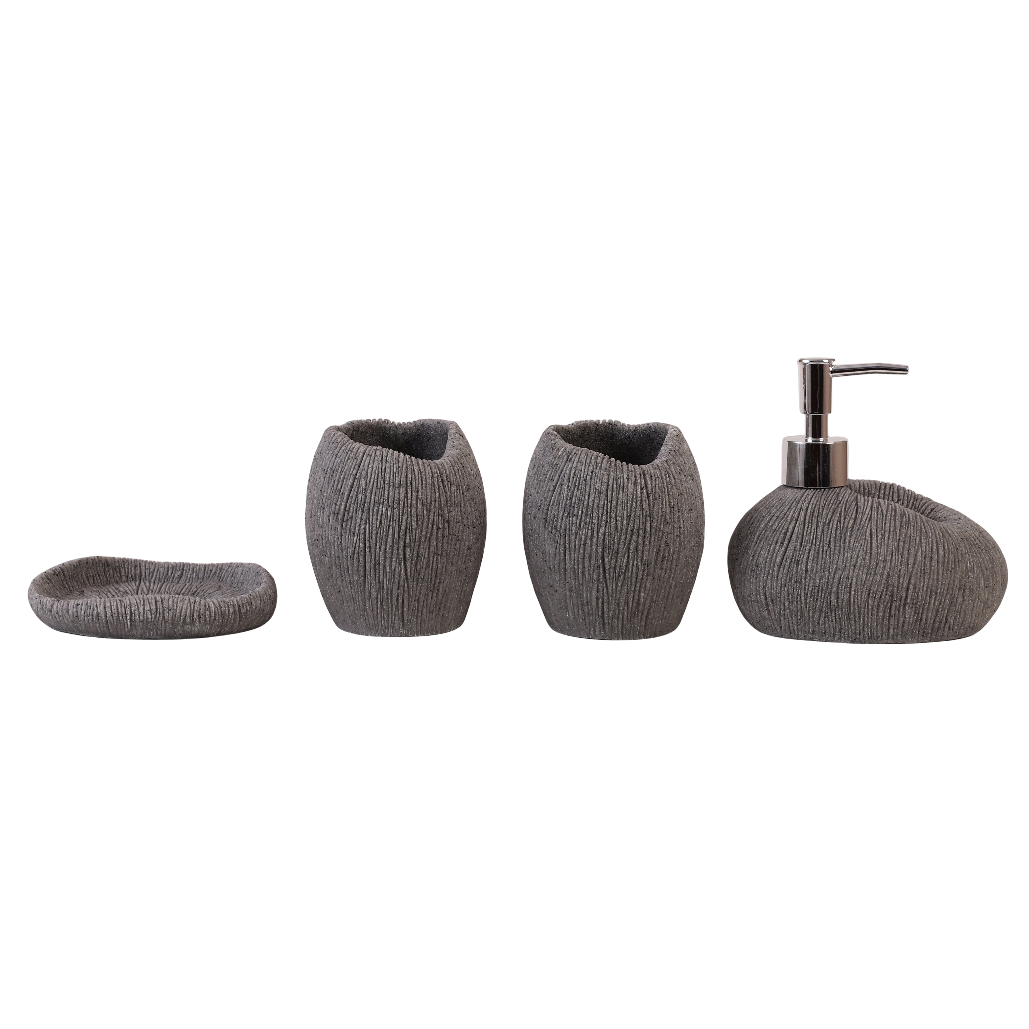 Coral Sands 4 Piece Bath Set (Grey)