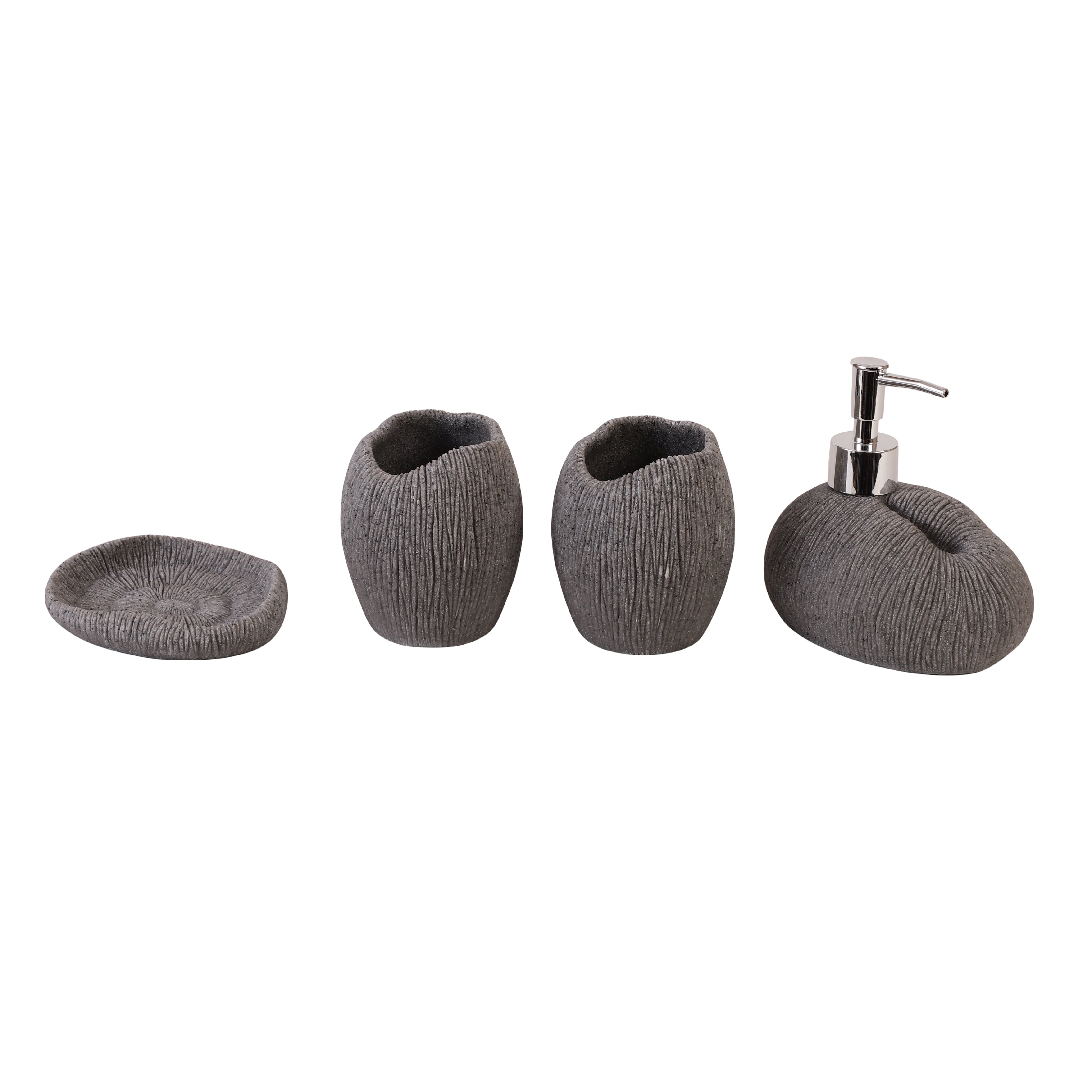 Coral Sands 4 Piece Bath Set (Grey)