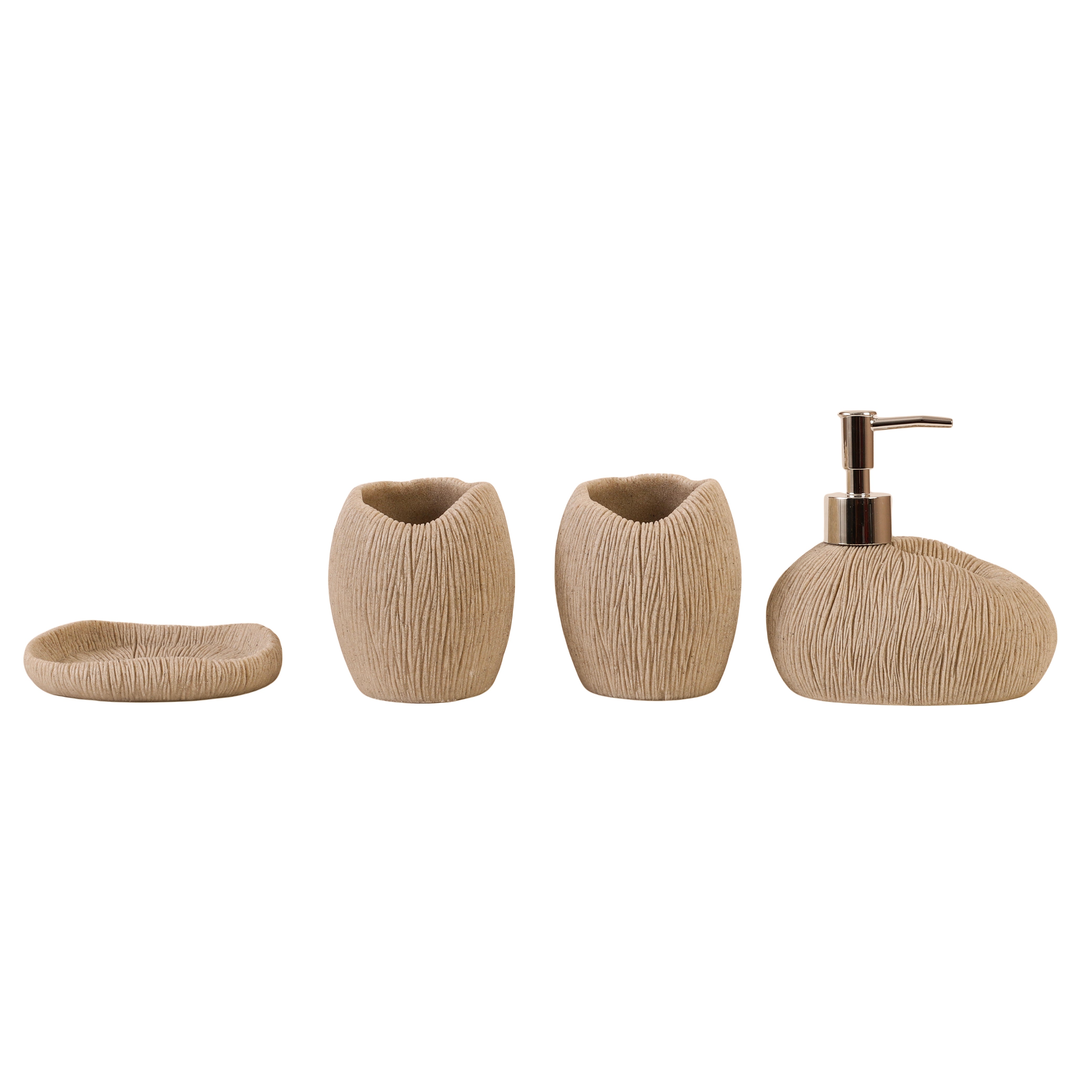Coral Sands 4 Piece Bath Set (Beige)