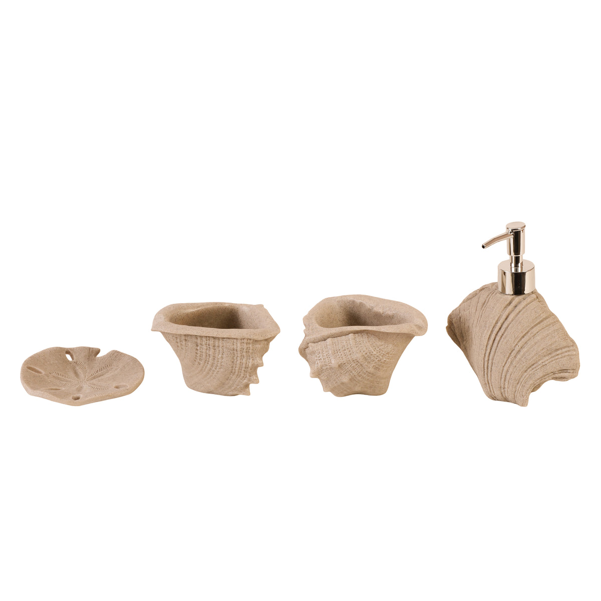 Seashell Haven 4 Piece Bath Set
