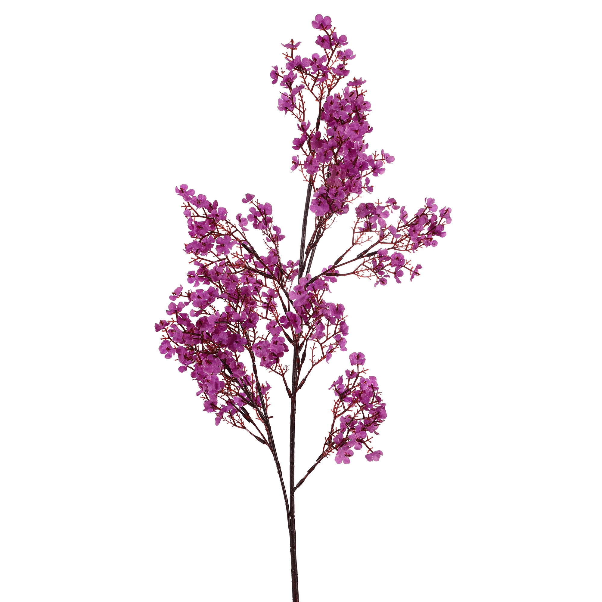 Mauve Gypsophila Faux Flower Stick (Single)