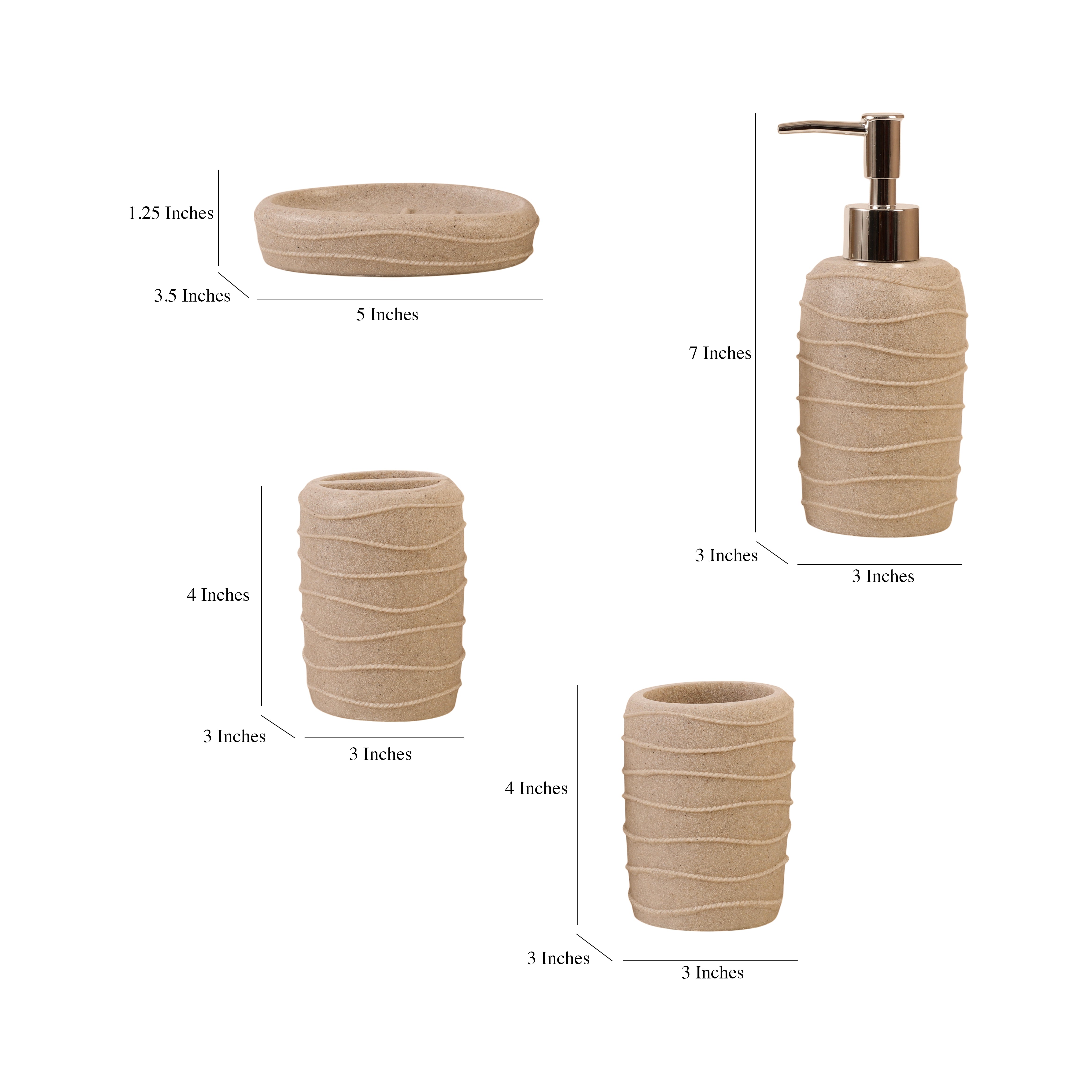 Terra Weave 4 Piece Bath Set