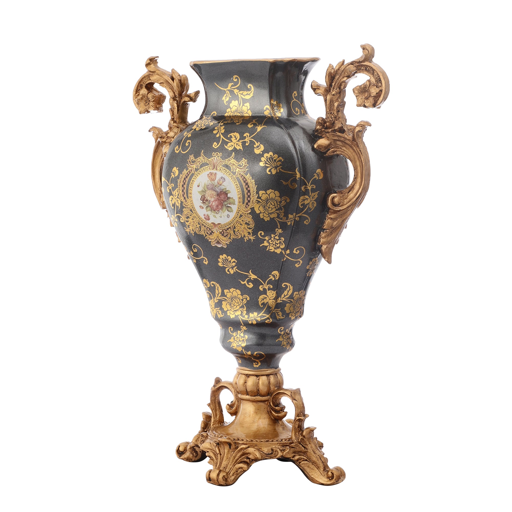 Regalia Gold and Navy Vase (Large)