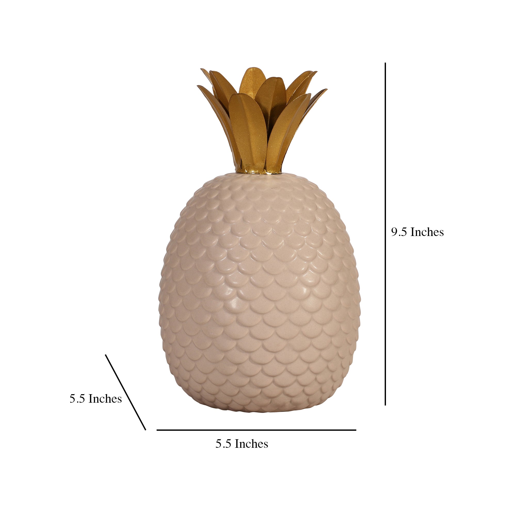 Ceramic Grey Pineapple