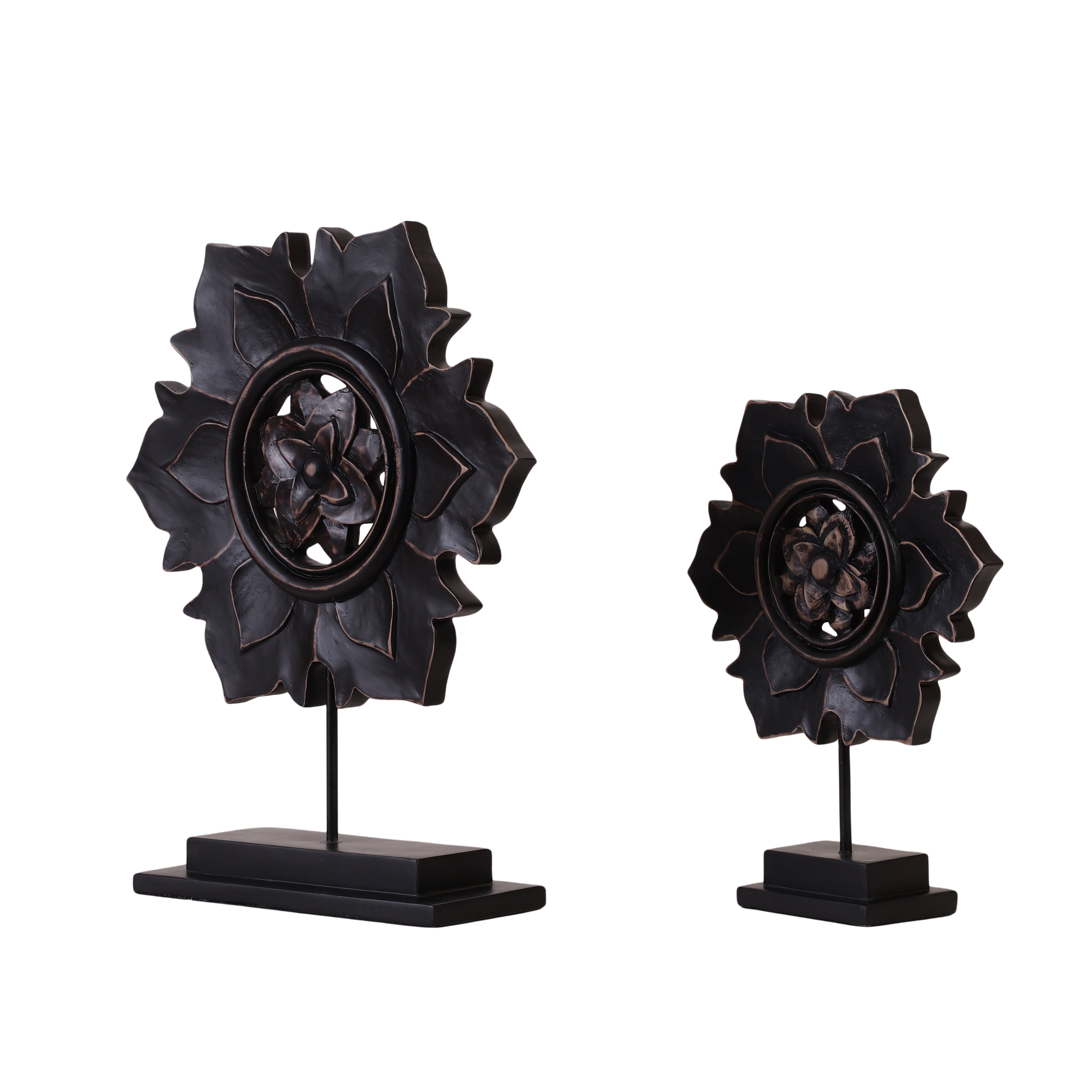 Petalora Black Table Accent (Single)