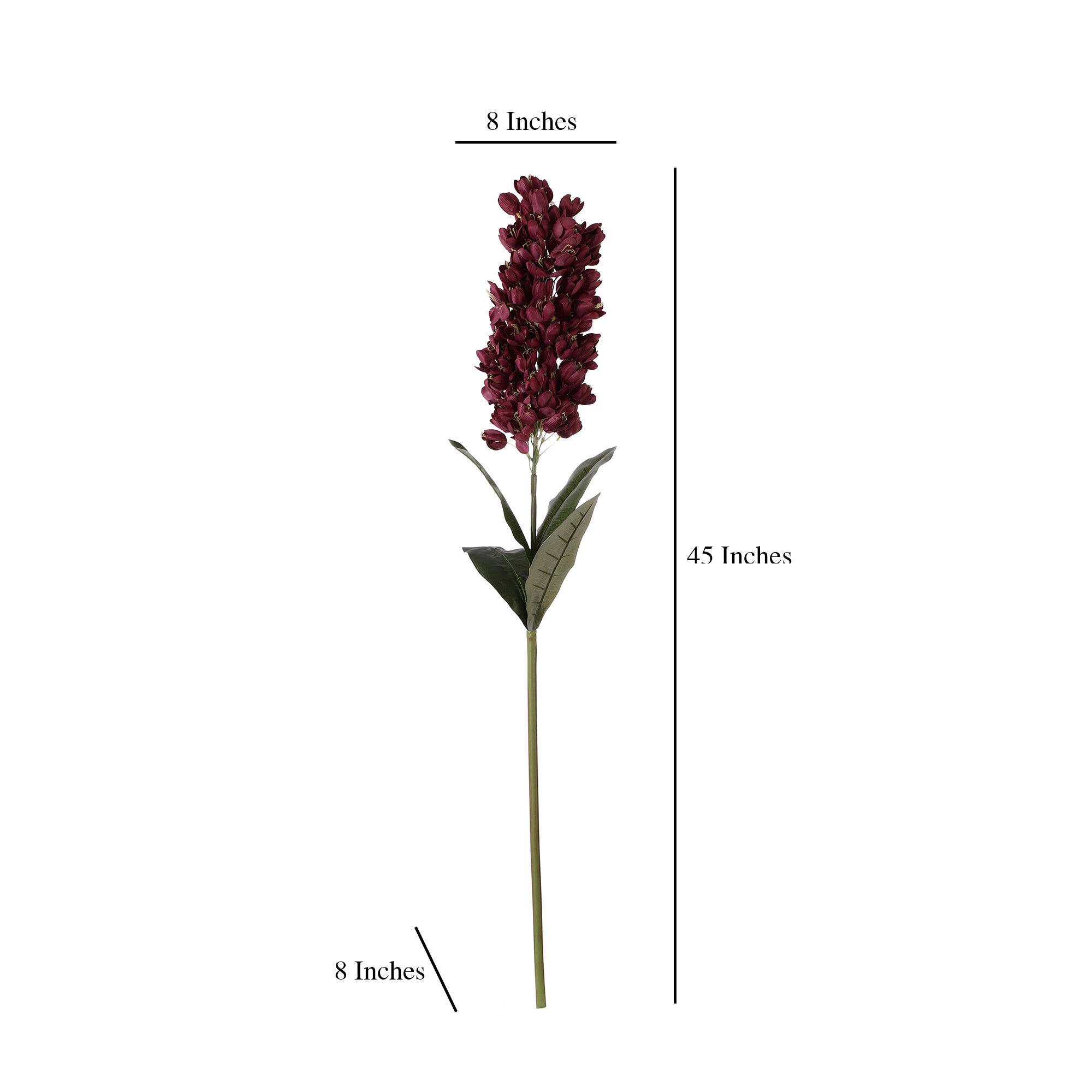 Mulberry Hyacinth Faux Flower Stick (Single)
