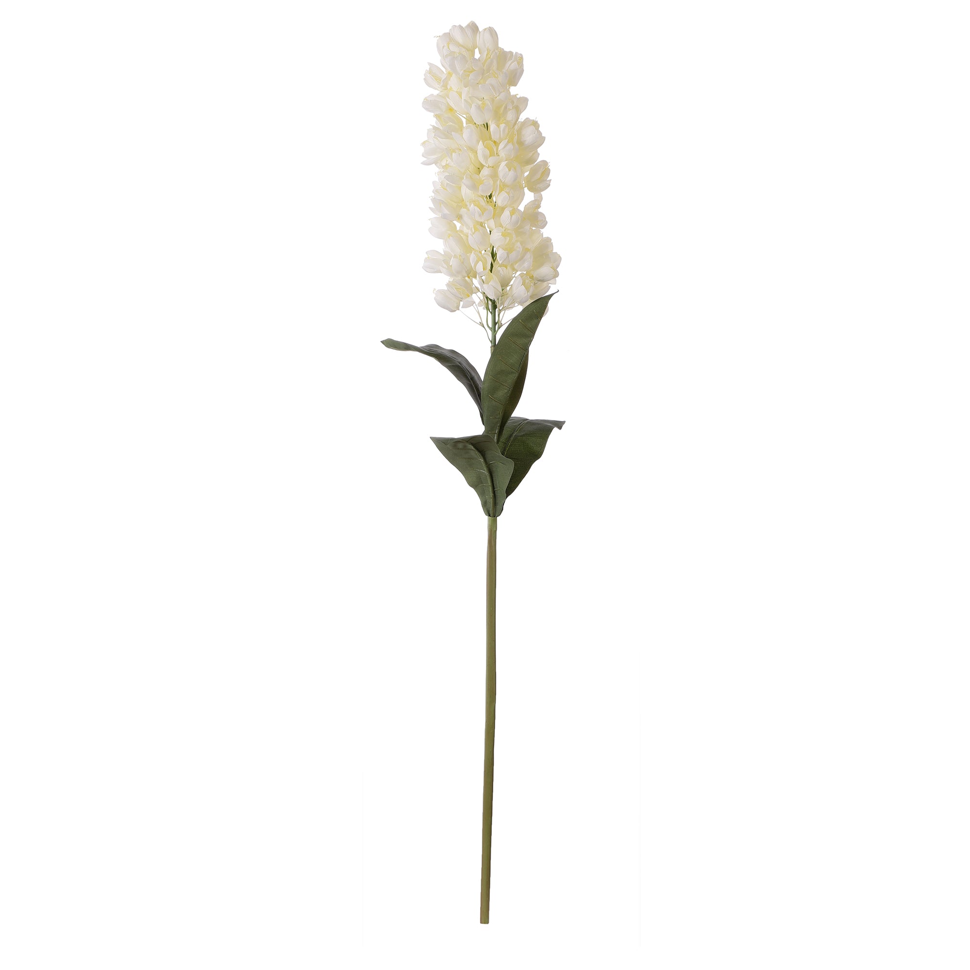 White Hyacinth Faux Flower Stick (Single)