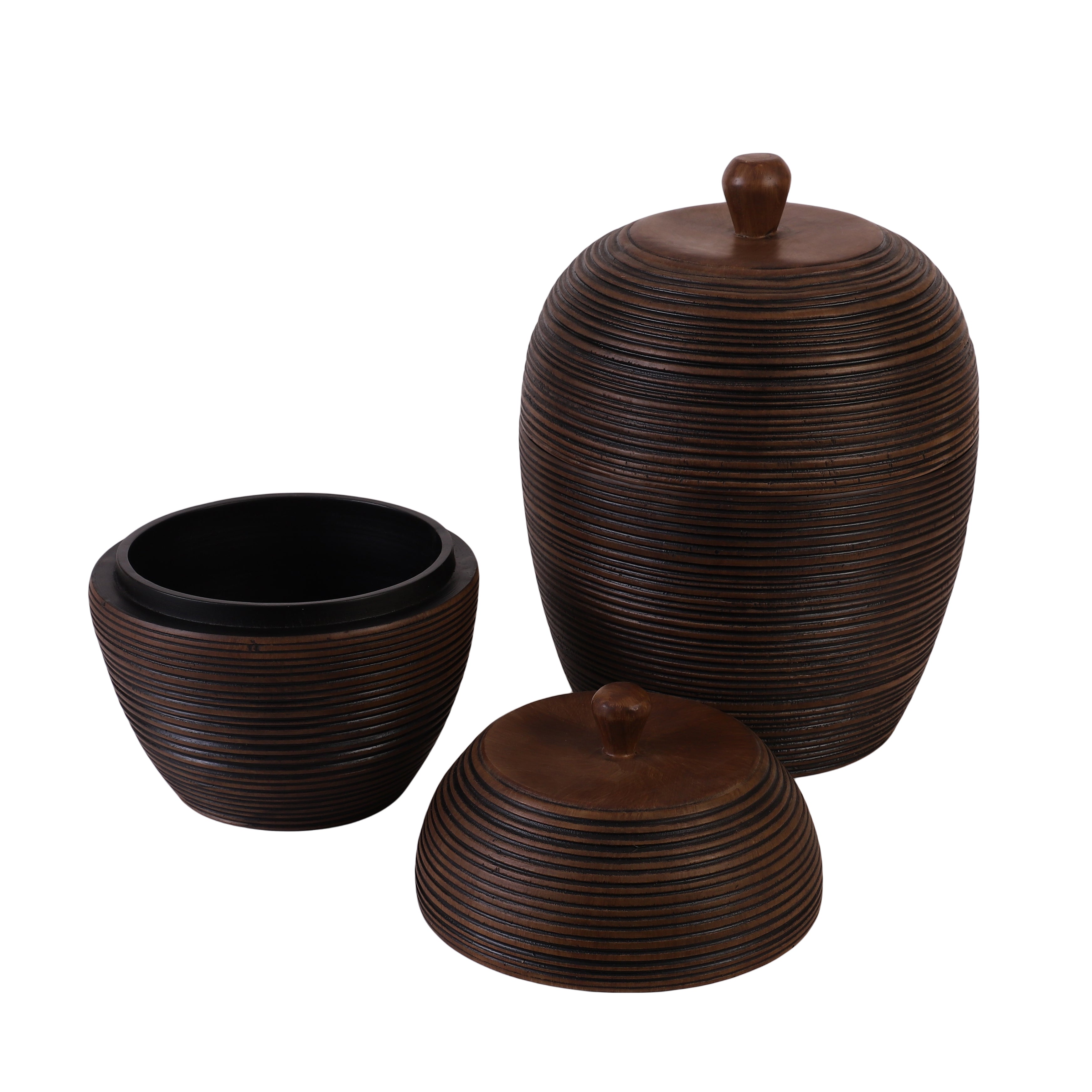 Dualora Sculpted Table Accent (Brown)