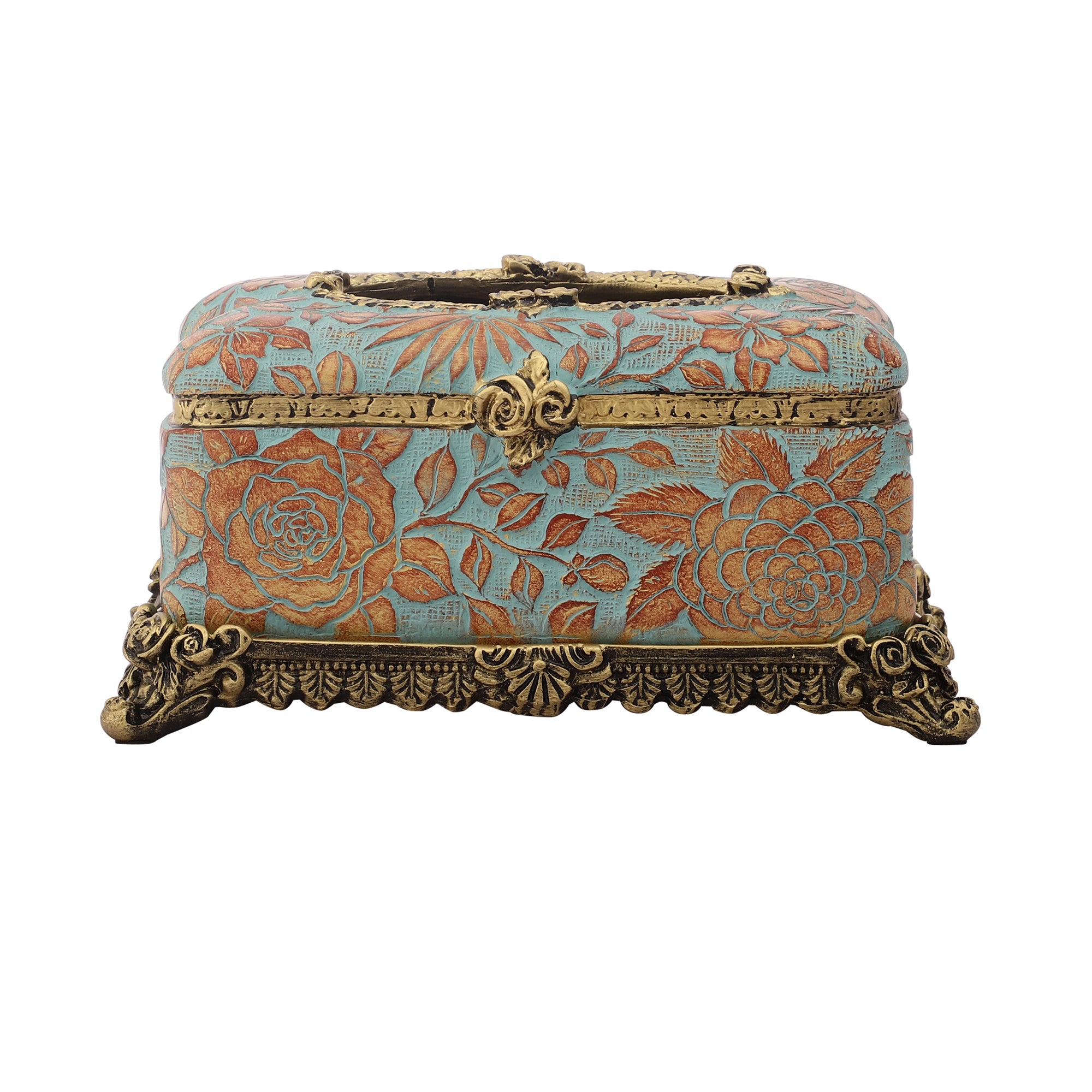 Tuscan Blue Tissue Holder