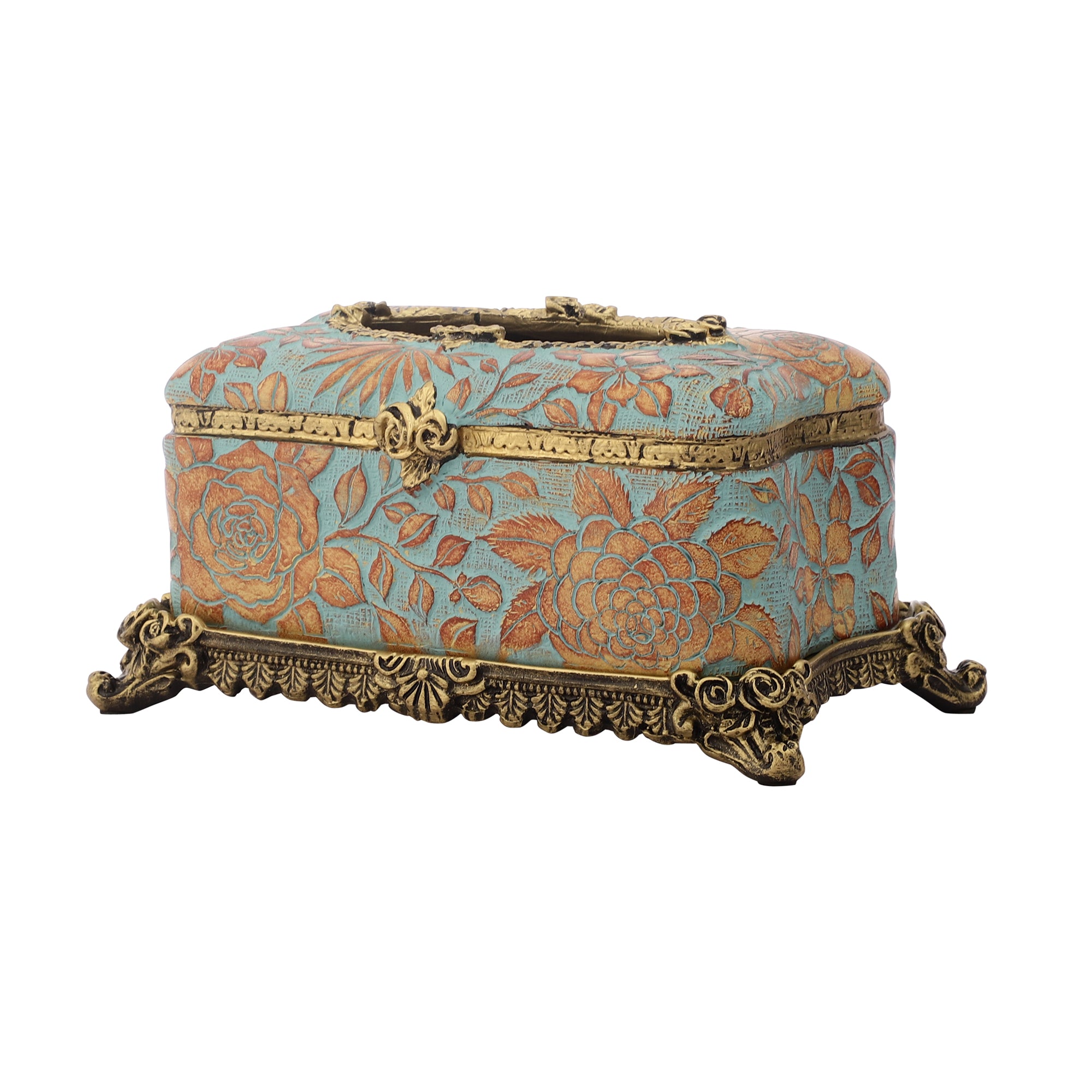 Tuscan Blue Tissue Holder