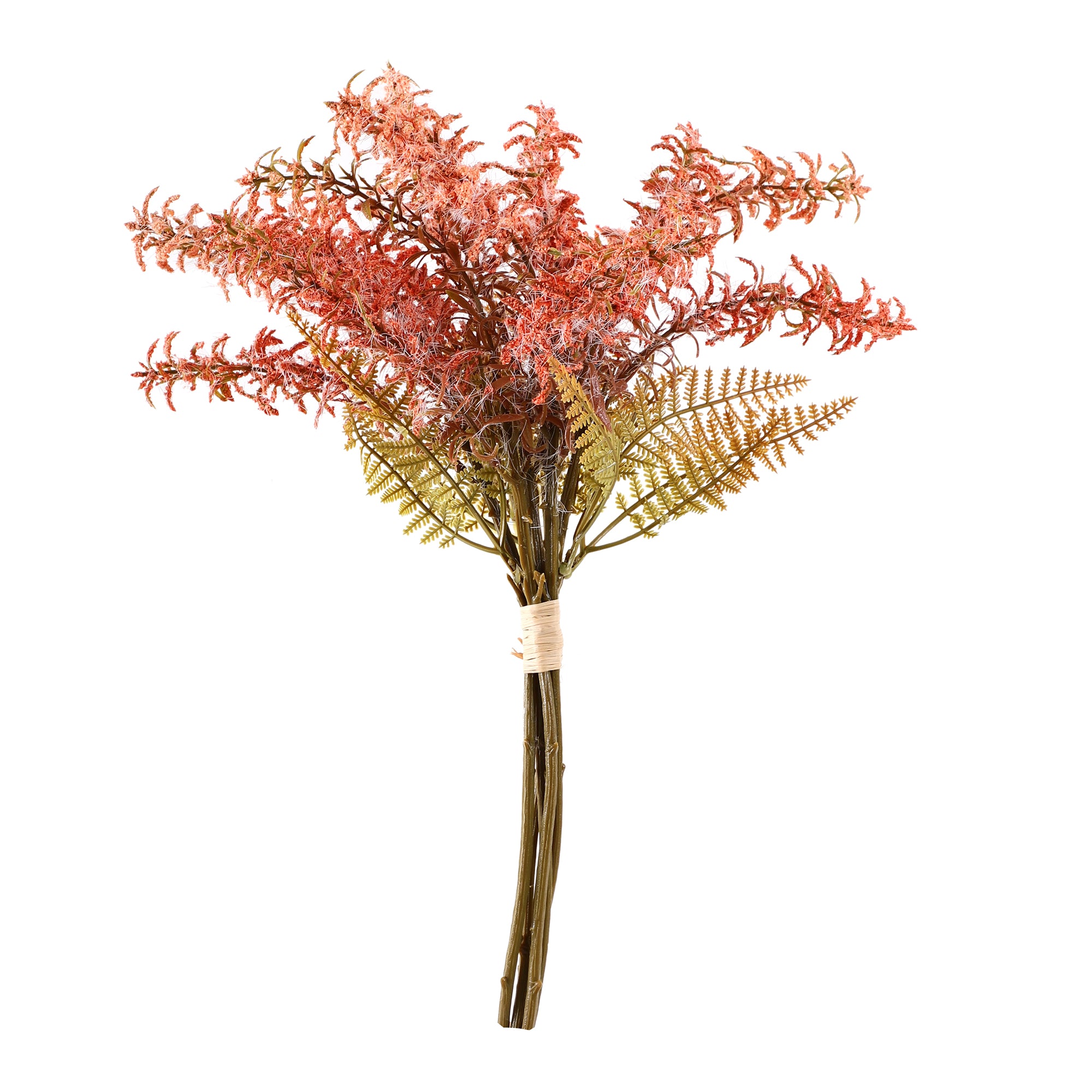 Peach Feather Fern Bunch (Single)