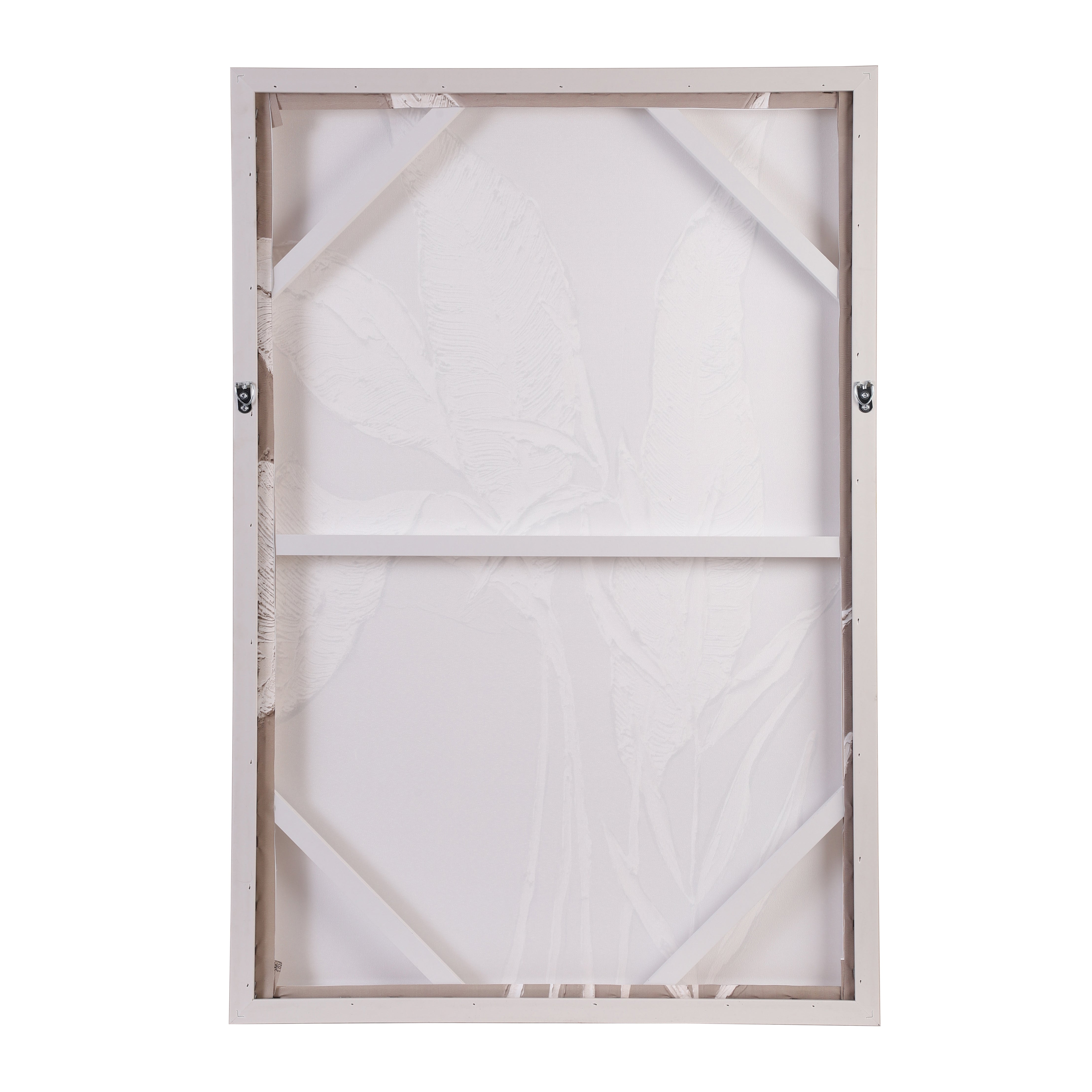 Textured Botanical Leaf Canvas Wall Art