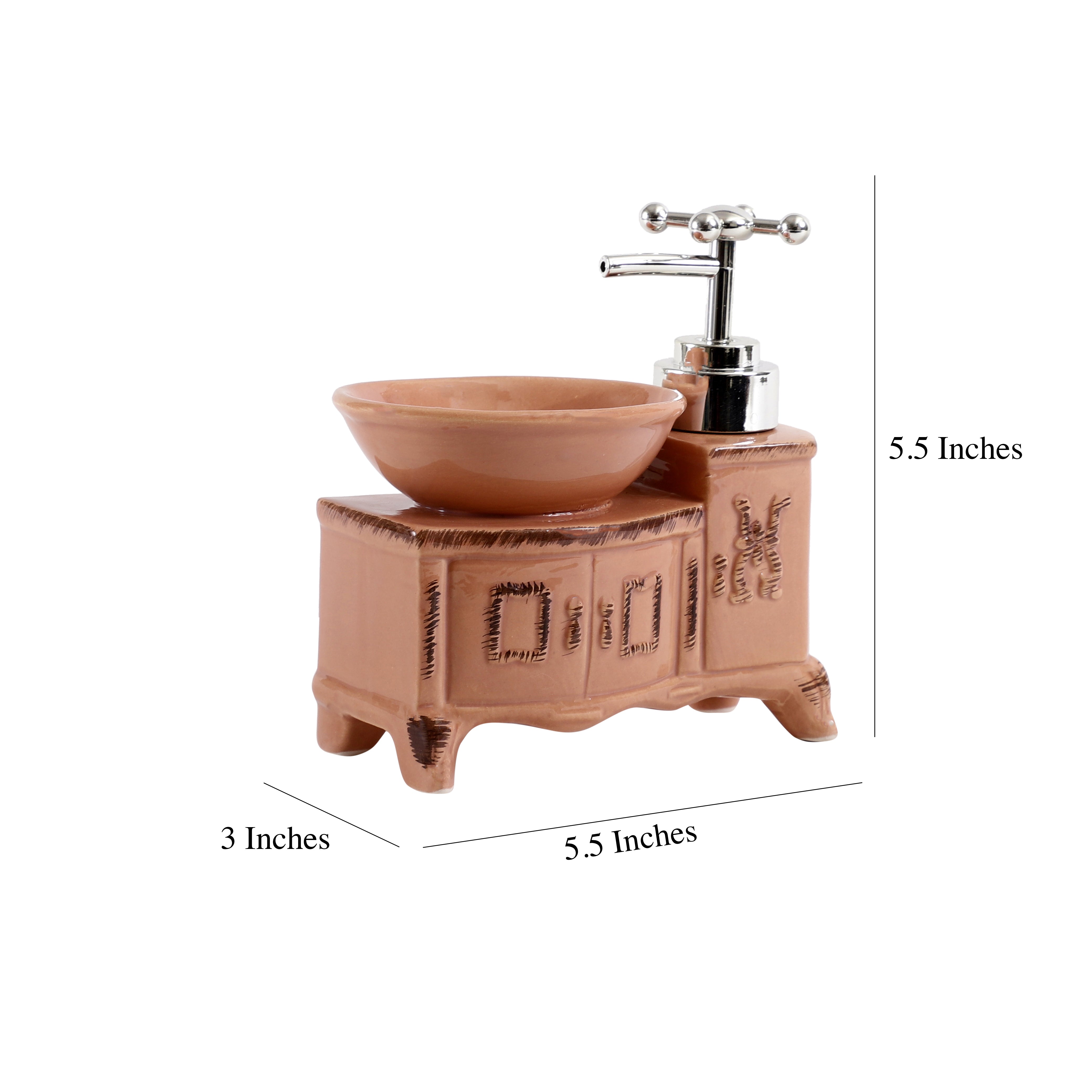 Vintage Basin Cabinet Shaped Soap Dispenser (Single)