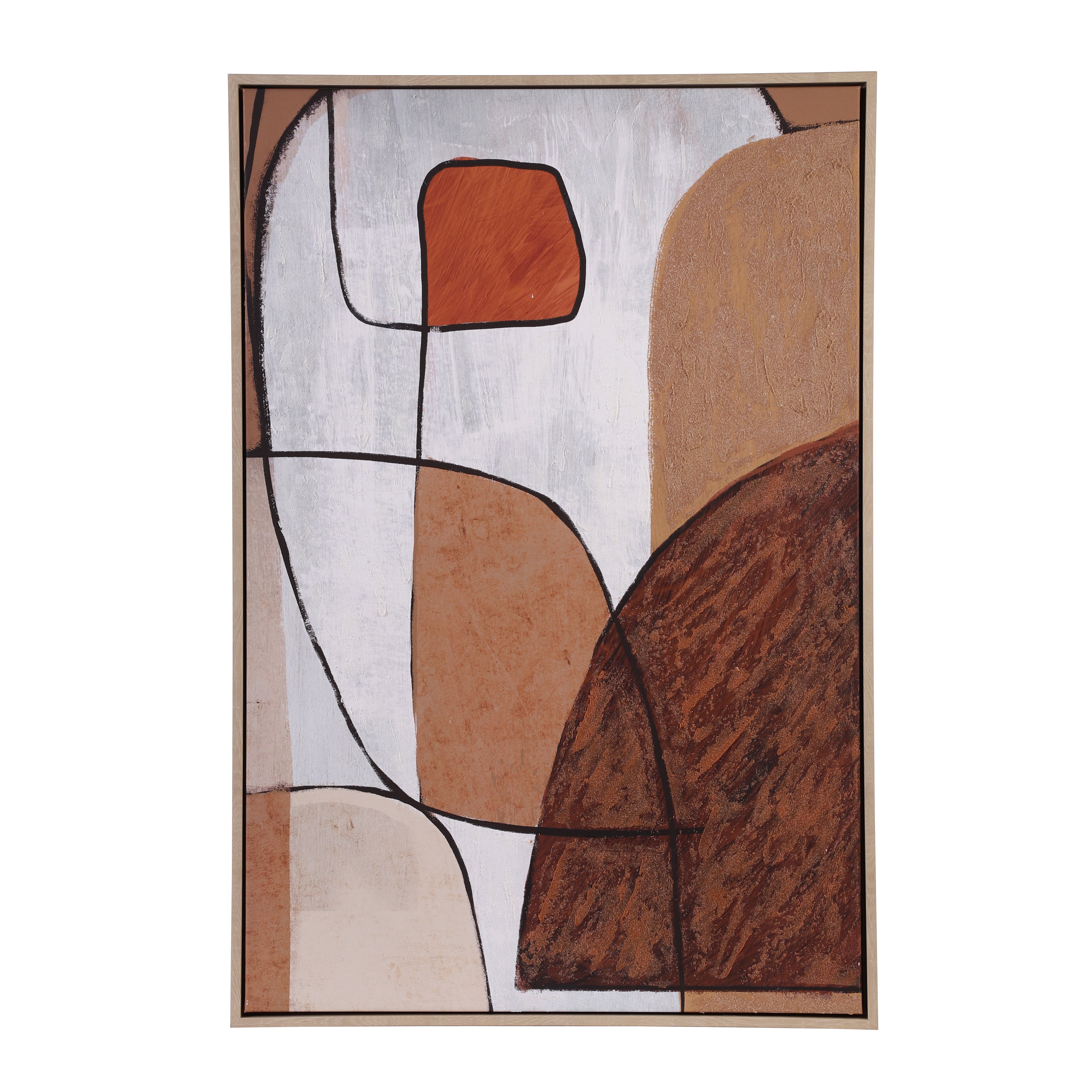 Wabi-Sabi Oil Hand-Painted Abstract Canvas Art