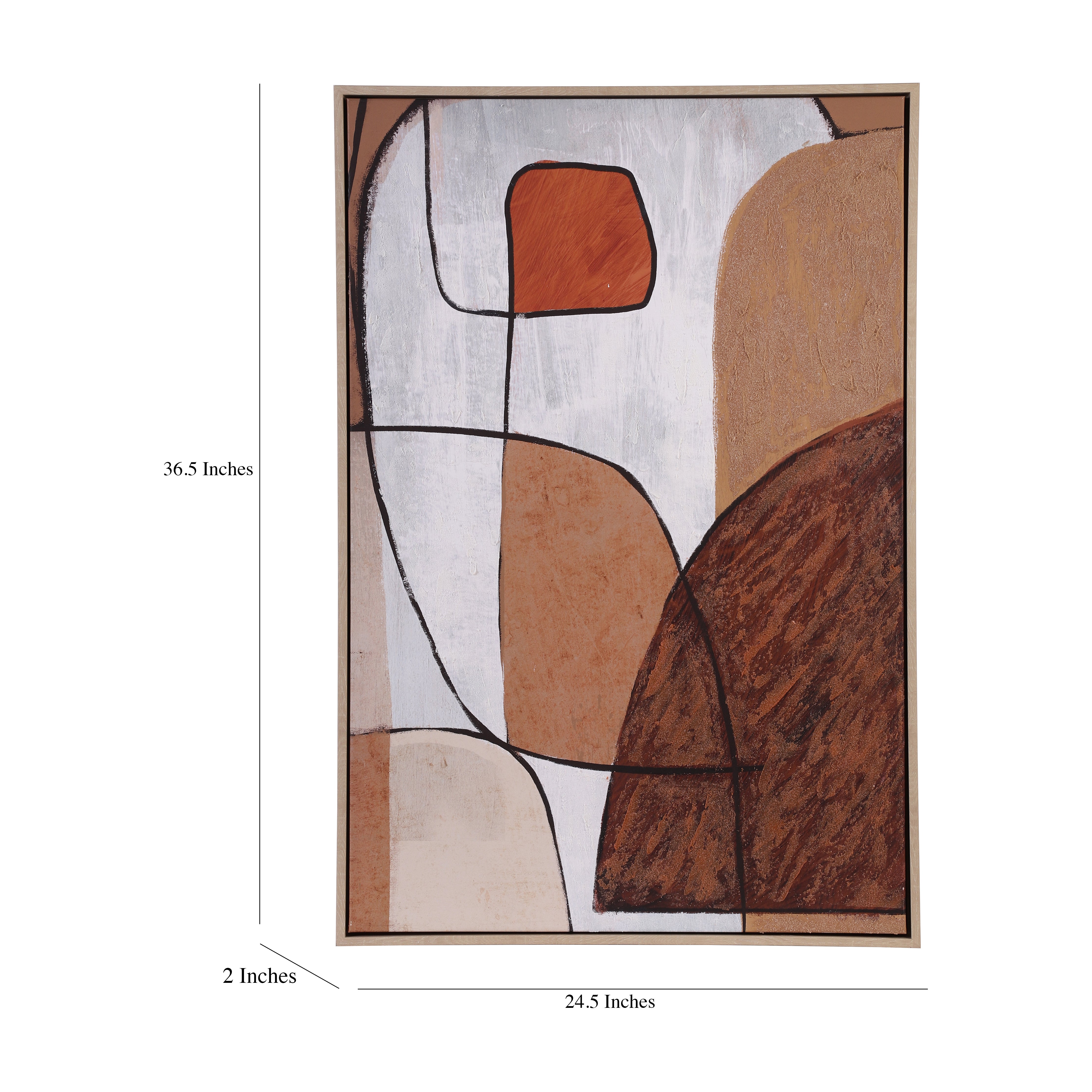 Zebra & Abstract Framed Canvas Art (Set of 2)