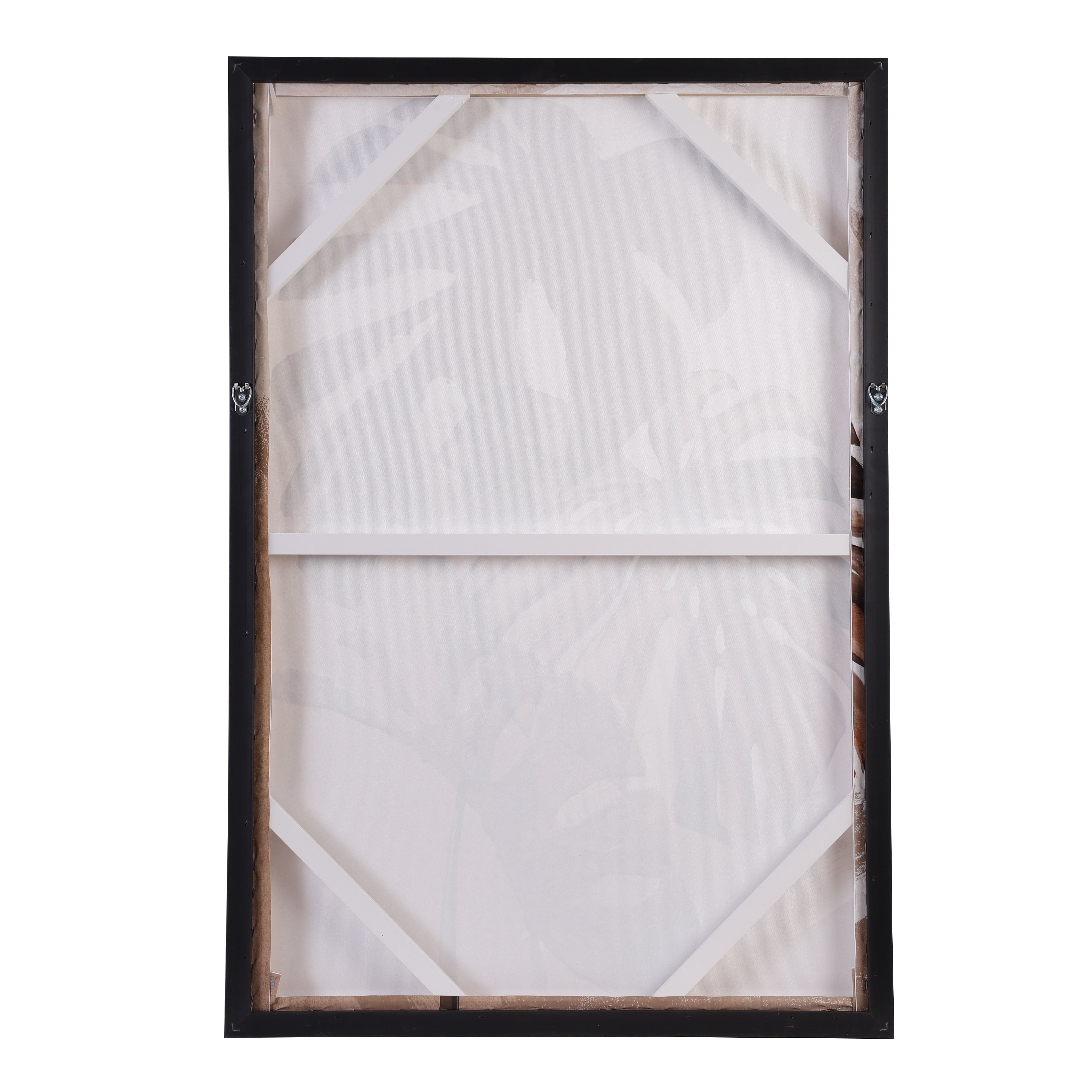 Monstera Leaf Canvas Art with Paper Mache