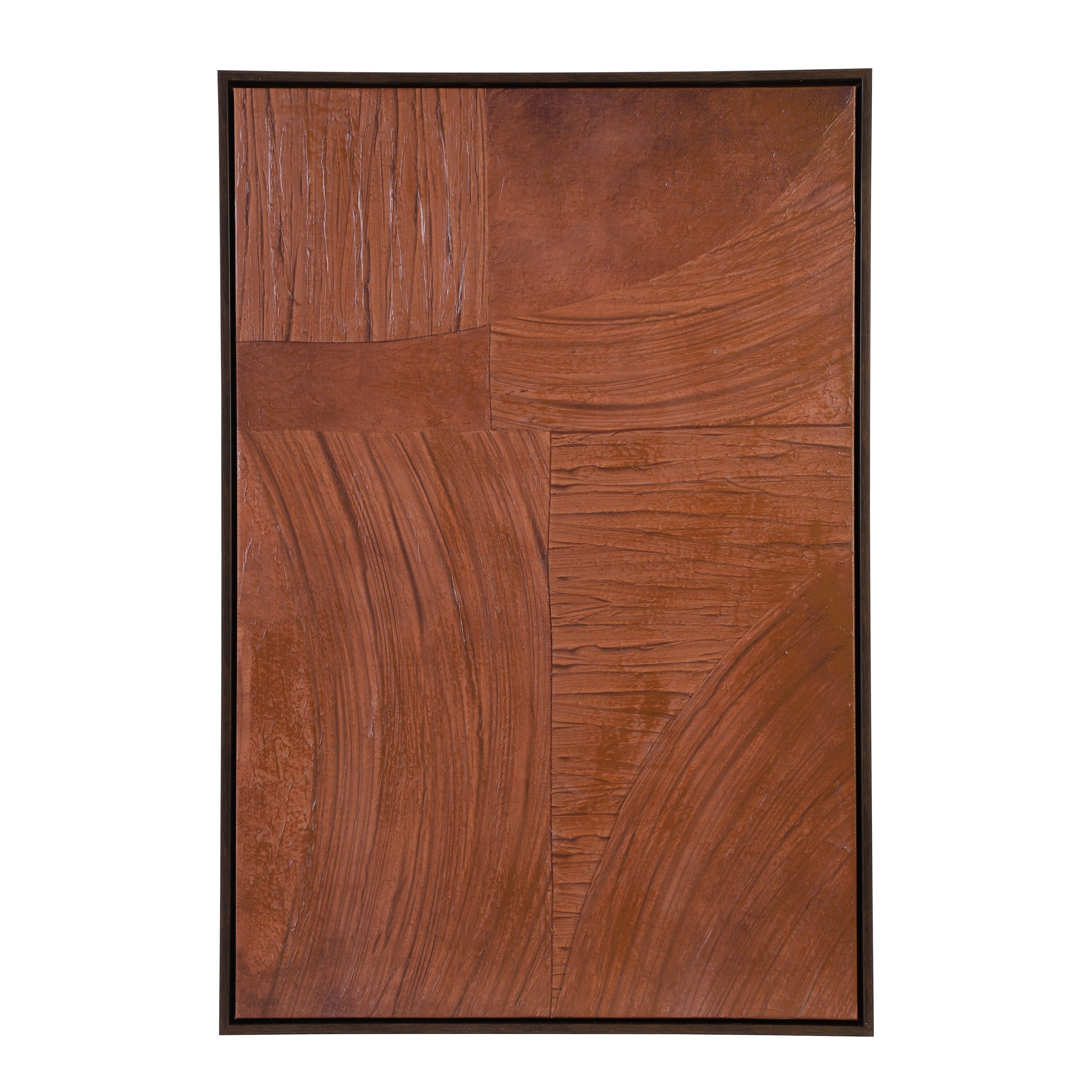 Monstera & Abstract Framed Canvas Art (Set of 2)