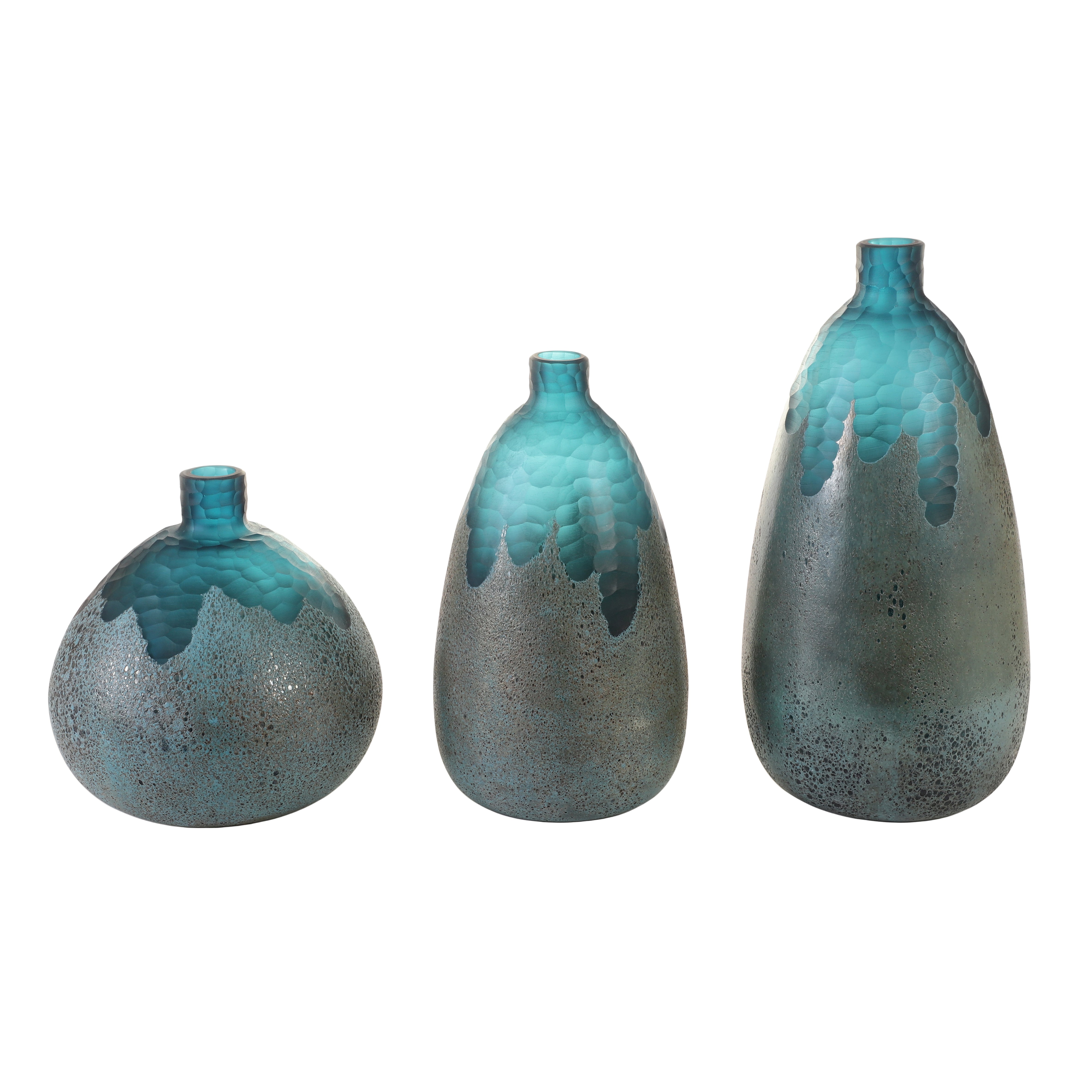 Drip Glaze Ombre Glass Vase (Single)